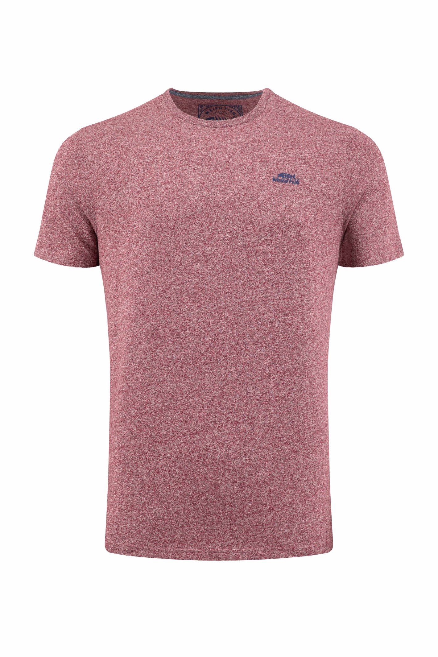Weird Fish Fished Branded T-Shirt Deep Crimson Size S