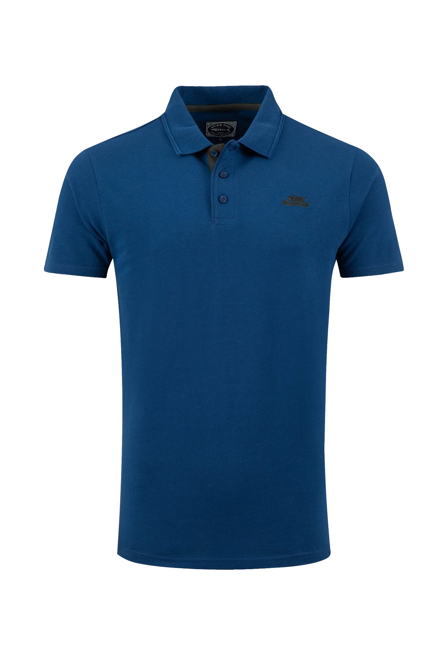 Weird Fish Miles Pique Polo Shirt Estate blue Size 3XL