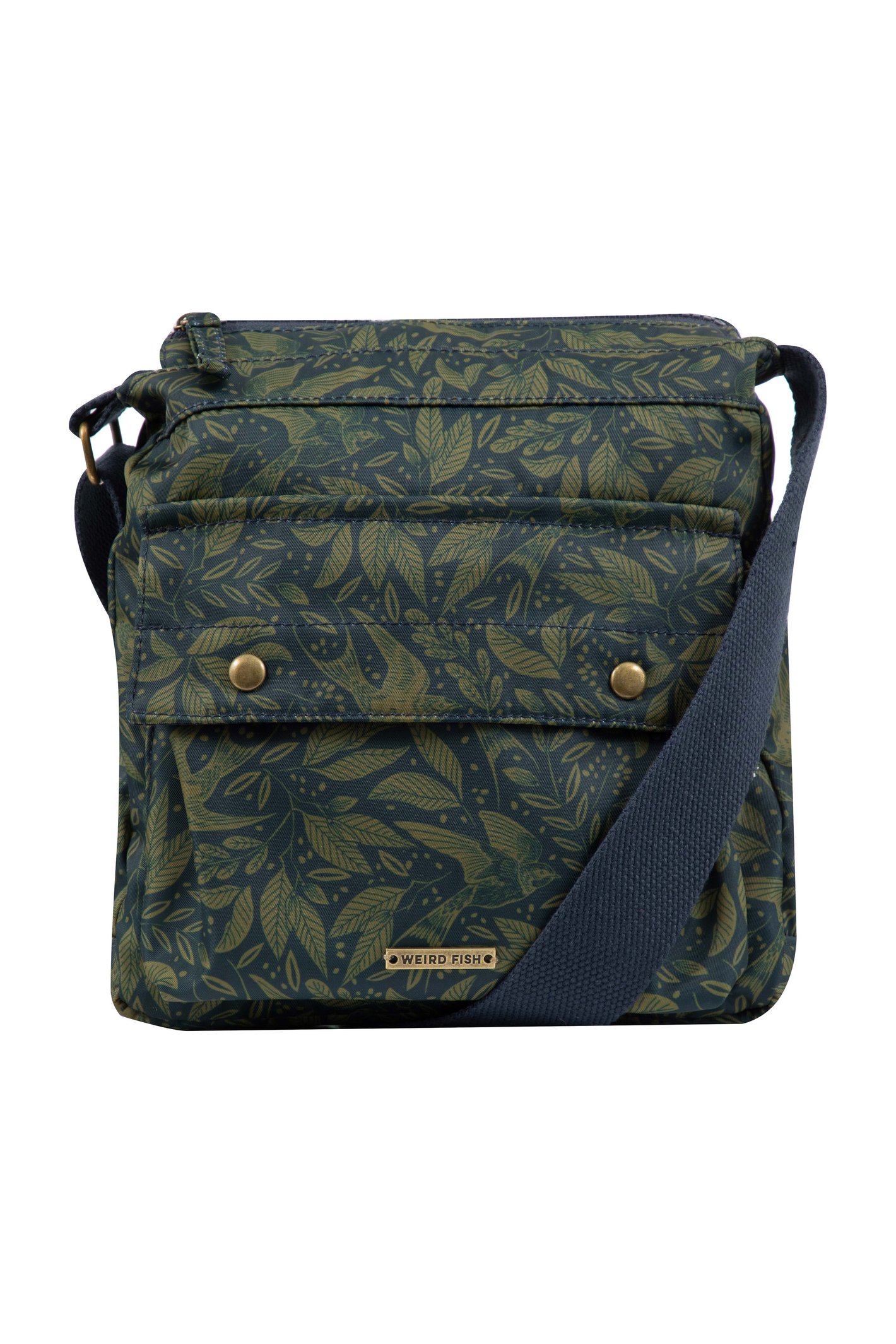 Weird Fish Kait Printed Cross Body Bag Cypress Green Size ONE