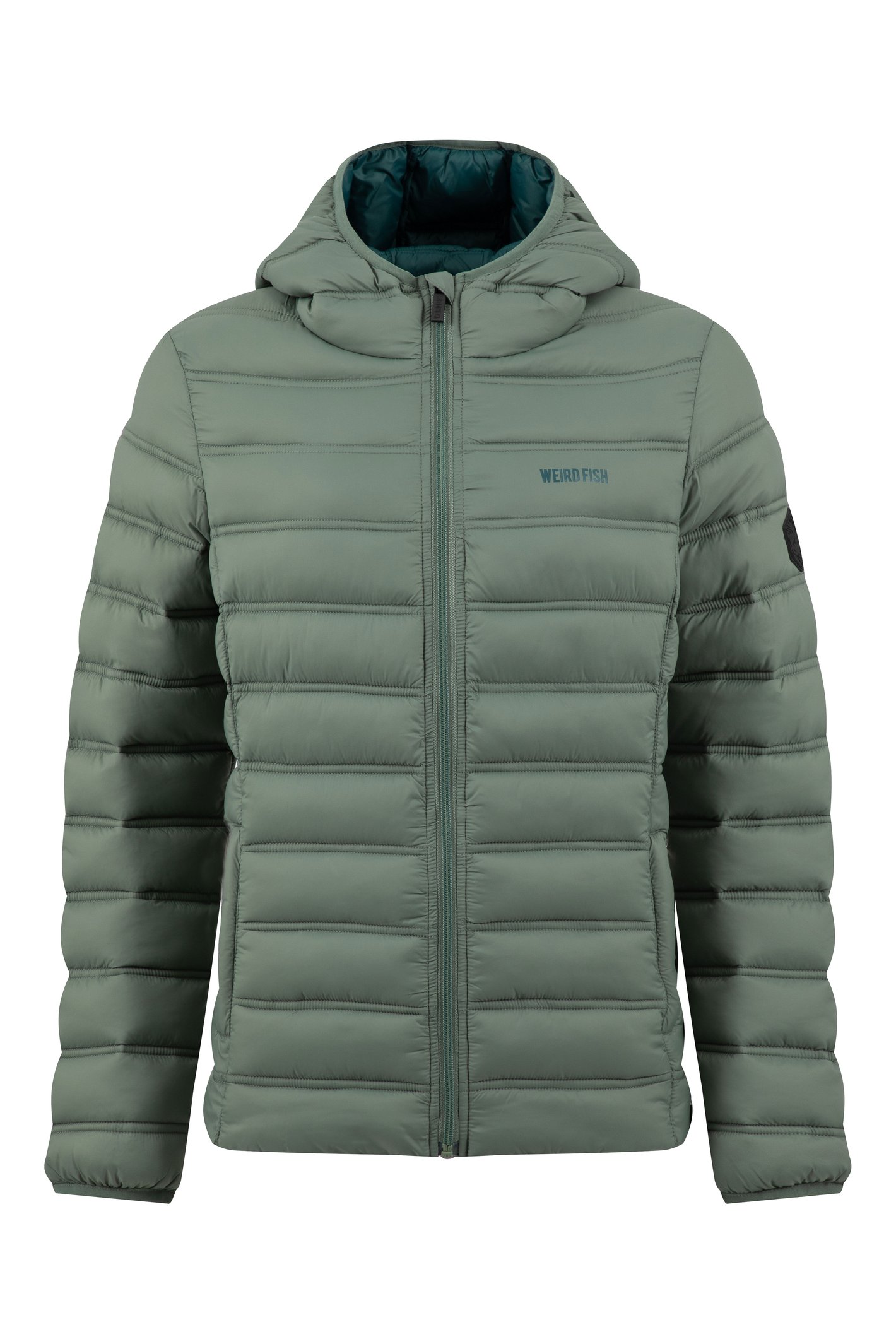 Weird Fish Weird Fish Eshka Lightweight Padded Jacket Military Green