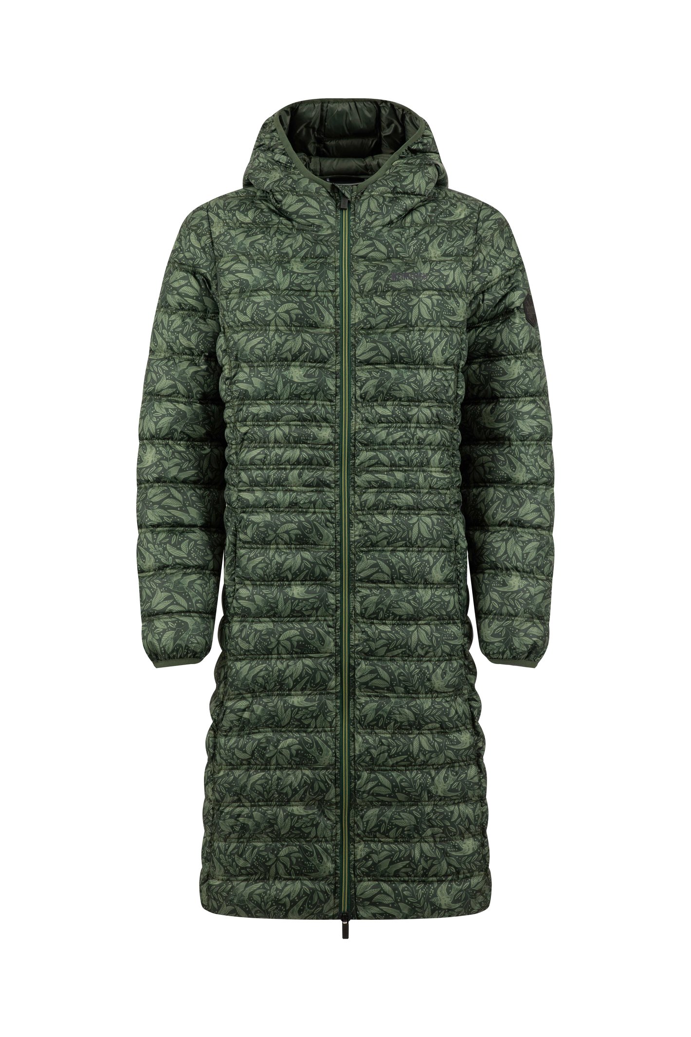 Weird Fish Weird Fish Iryssa Lightweight Padded Midline Hooded Jacket Cypress Green