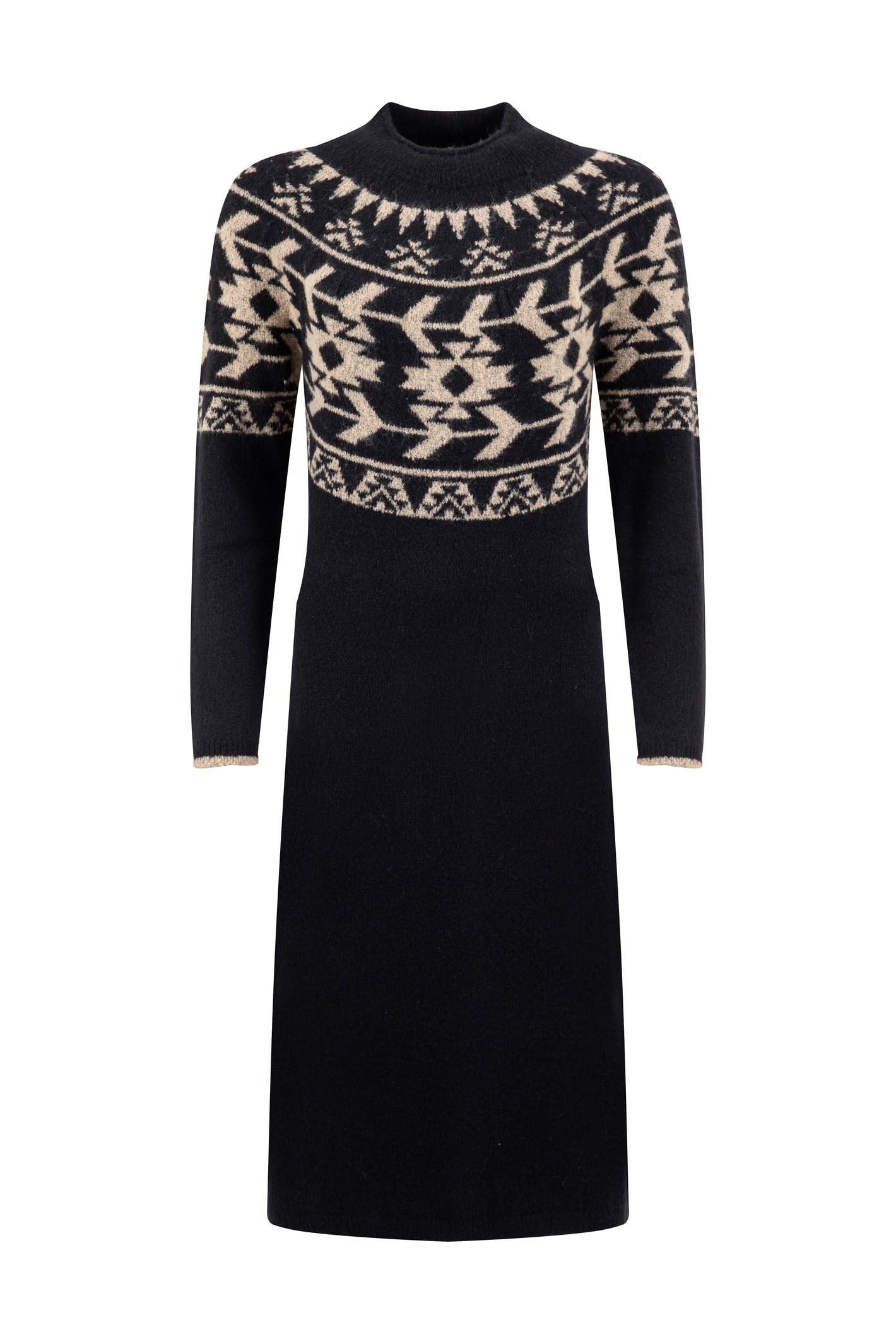 Weird Fish Vondra Knitted Jumper Dress Midnight Size 10