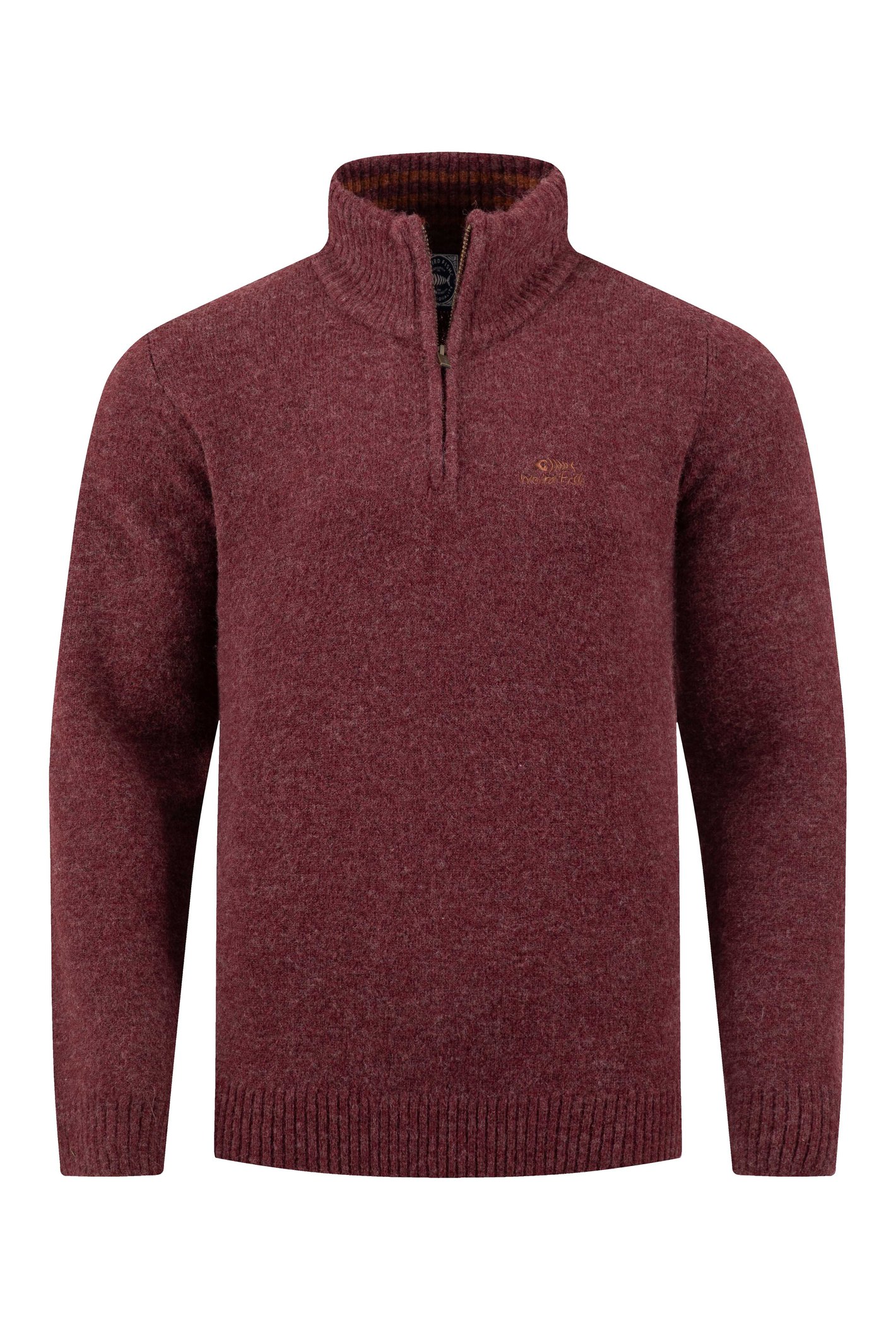 Weird Fish Altwood 1/4 Zip Jumper Garnet Size 5XL