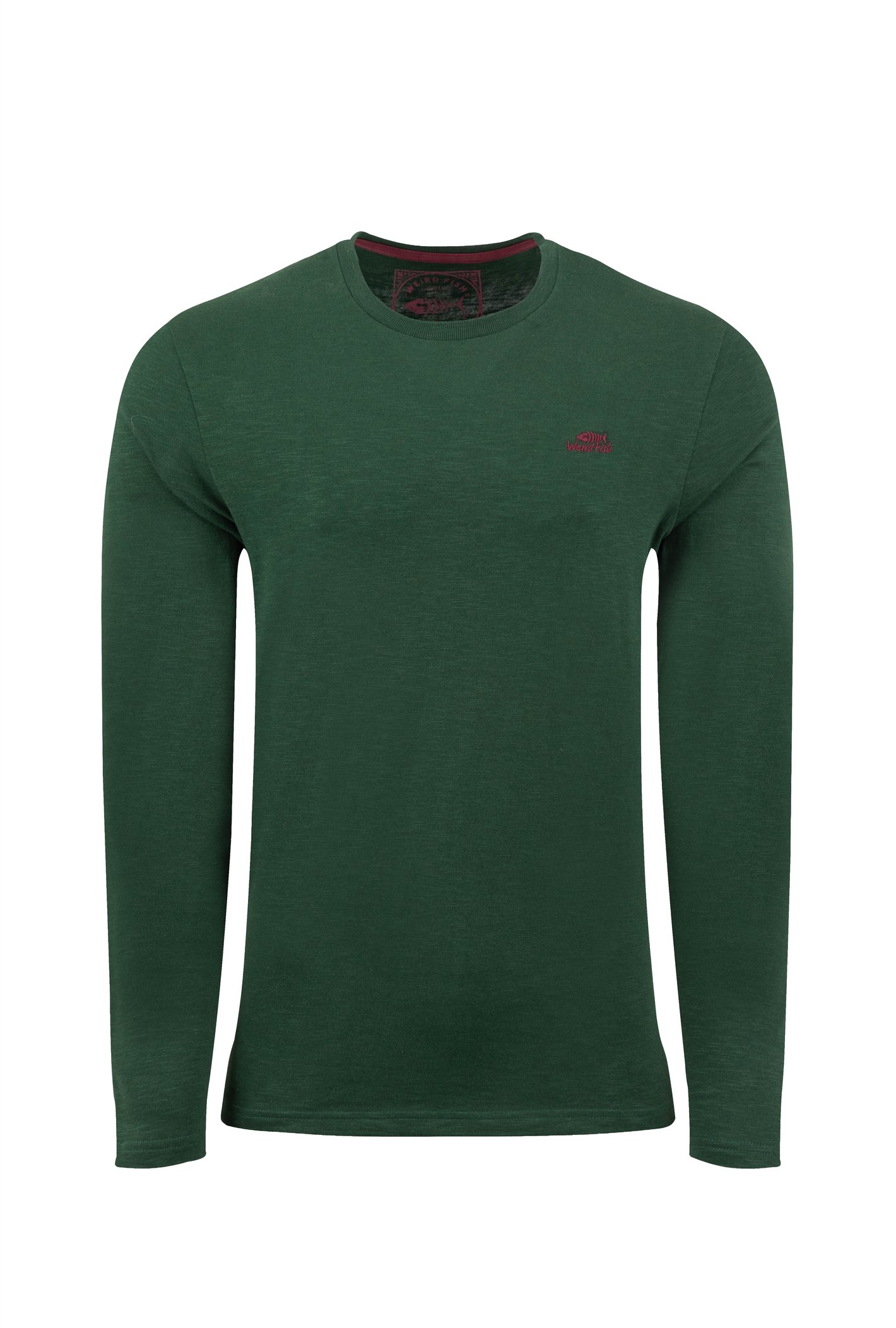 Weird Fish Weird Fish Fins Branded Long Sleeve T-Shirt Pine