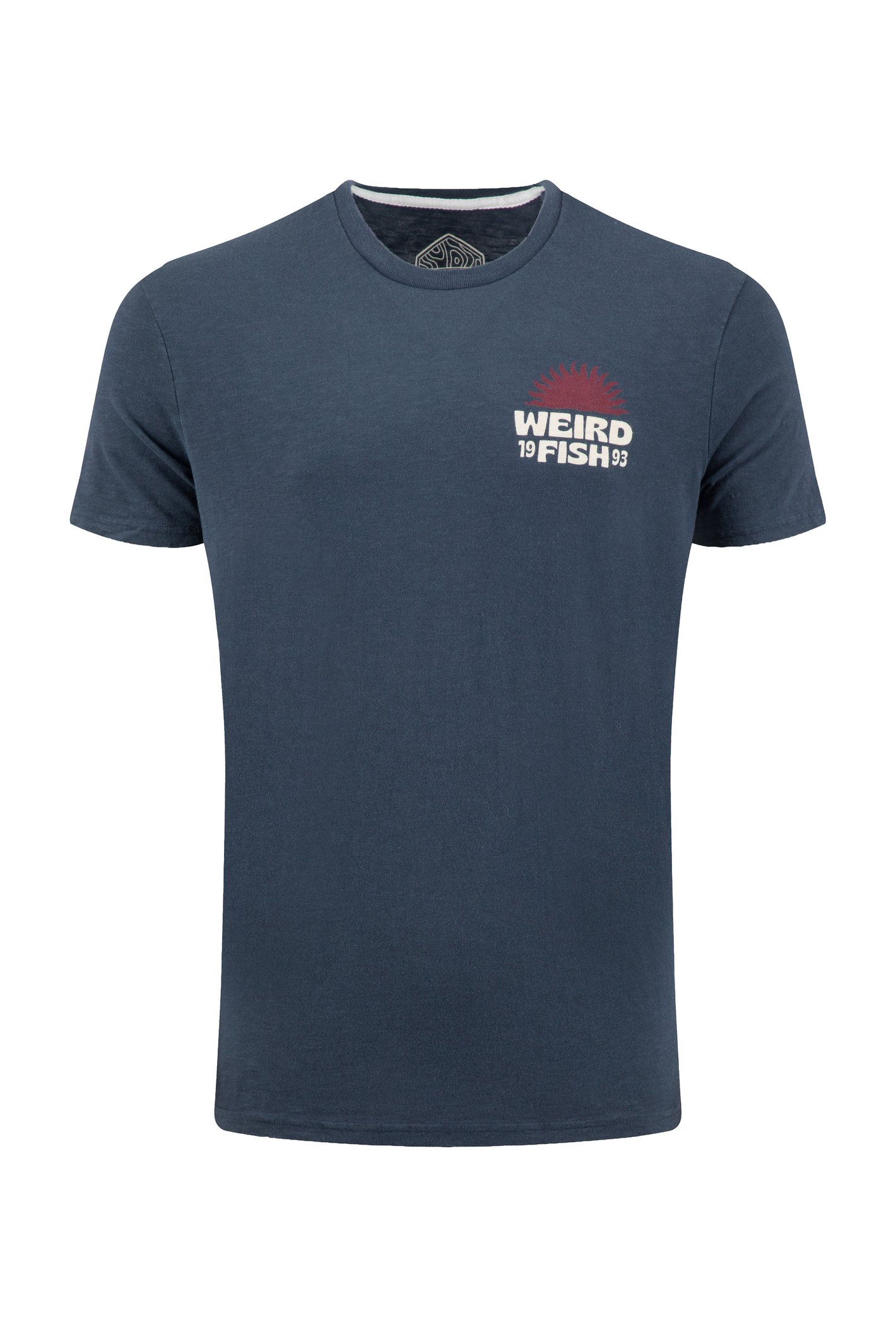 Weird Fish Sun Beam Back Print Graphic T-Shirt Navy Size 4XL