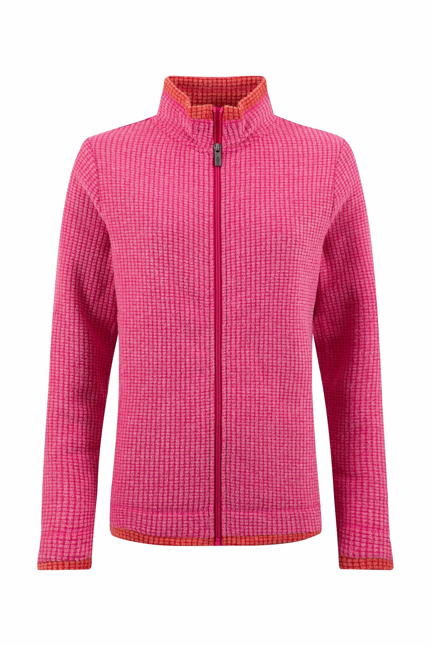 Weird Fish Ariana Full Zip Grid Fleece Foxglove Size 14