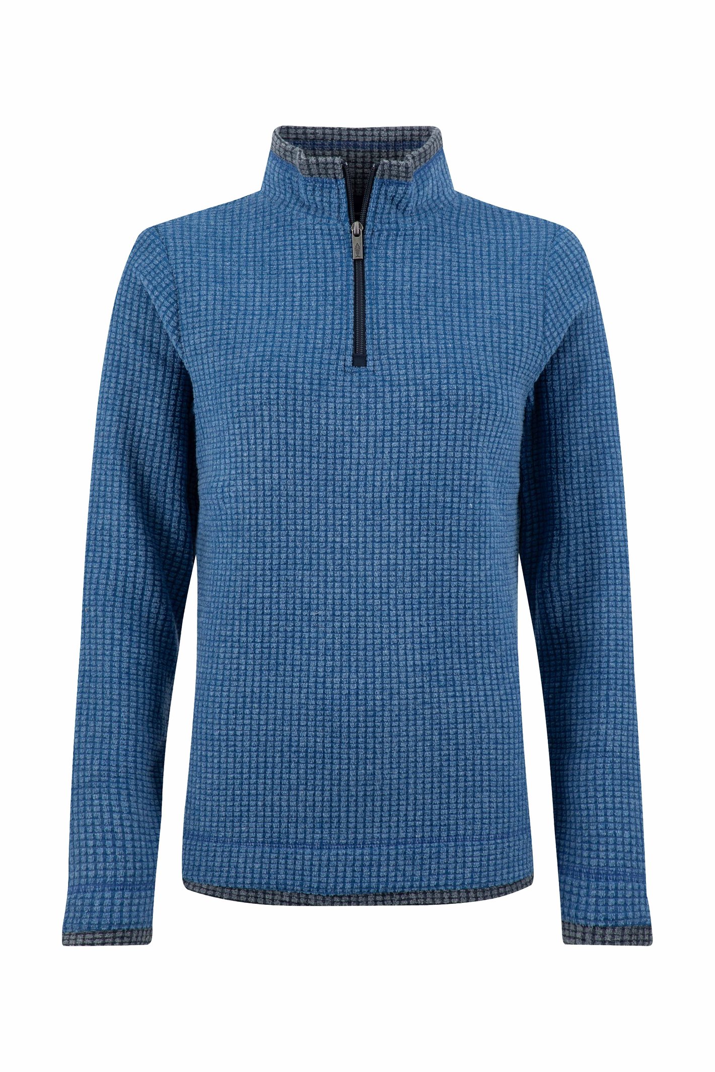 Weird Fish Weird Fish Beye 1/4 Zip Grid Fleece Estate blue