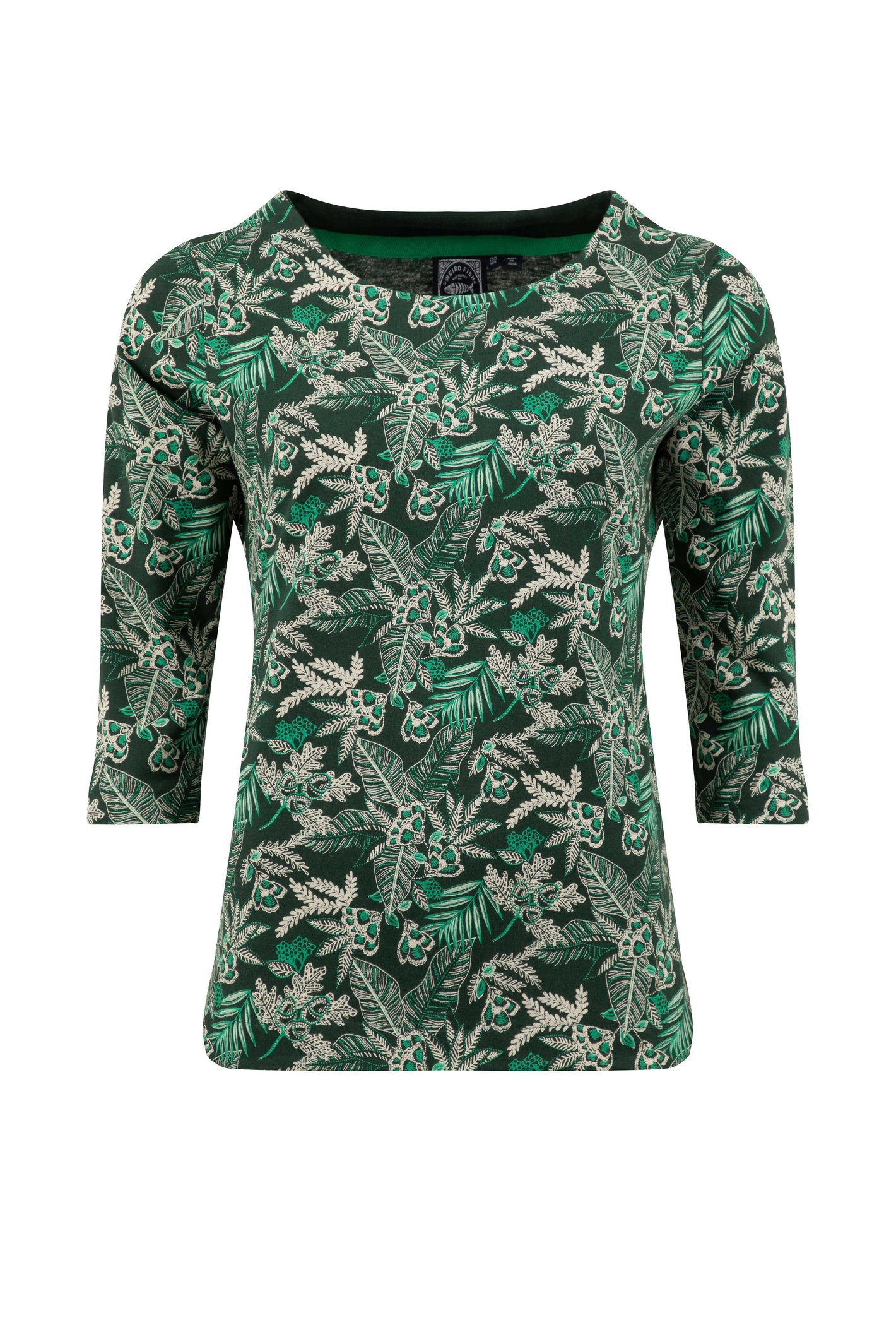 Weird Fish Pinto Printed Jersey T-Shirt Laurel Green Size 20