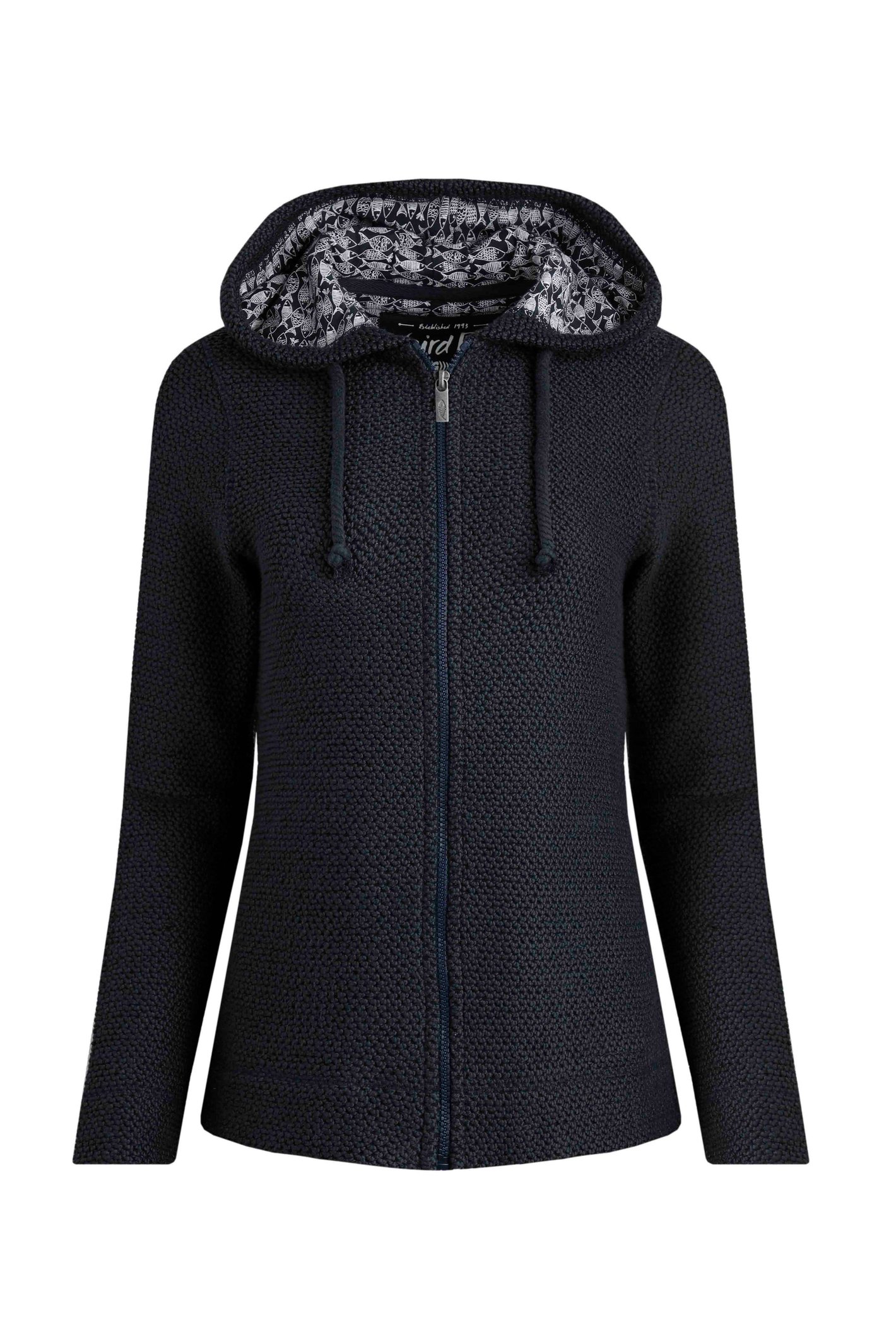 Weird Fish Chicoa Full Zip Macaroni Hoodie Navy Size 16