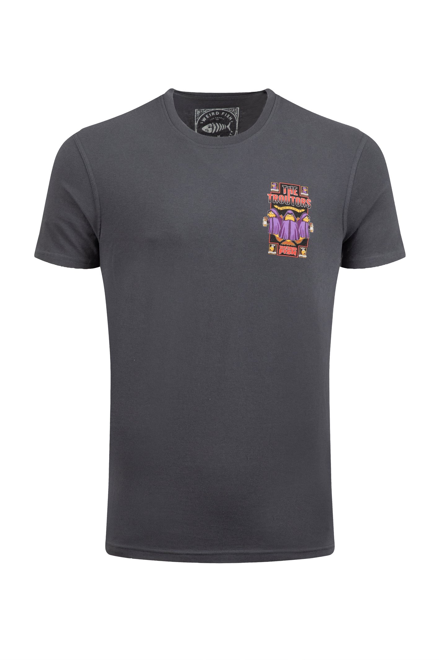 Weird Fish Weird Fish Trouters Back Print Artist T-Shirt Navy