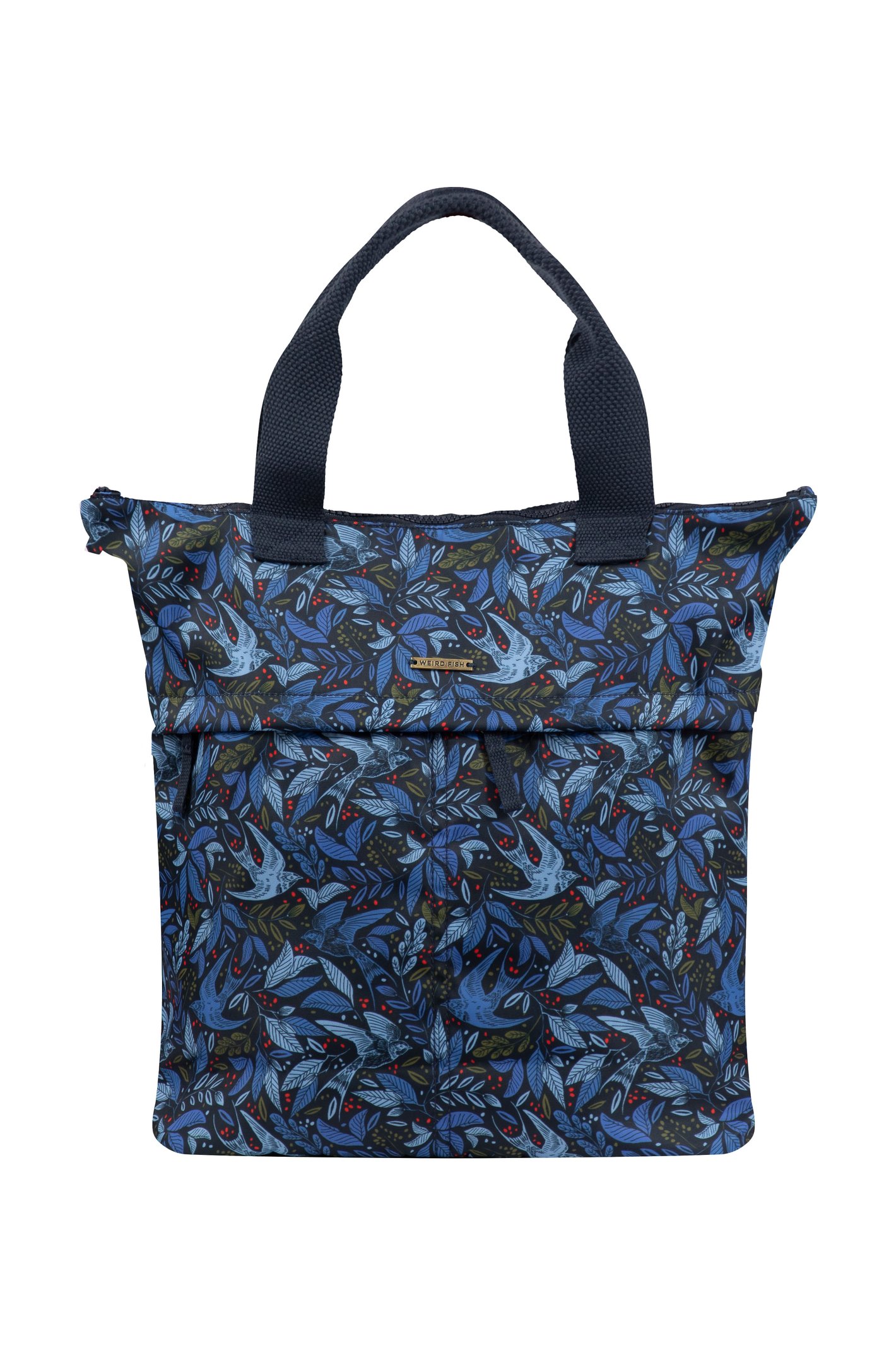 Weird Fish Ekora Printed Backpack Blue Shine Size ONE