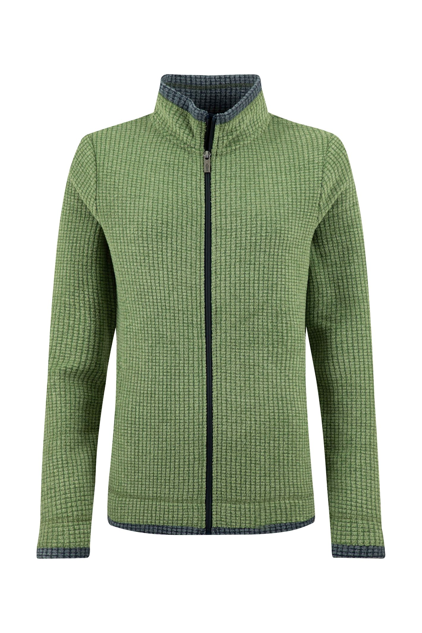Weird Fish Ariana Full Zip Grid Fleece Irish Moss Size 10