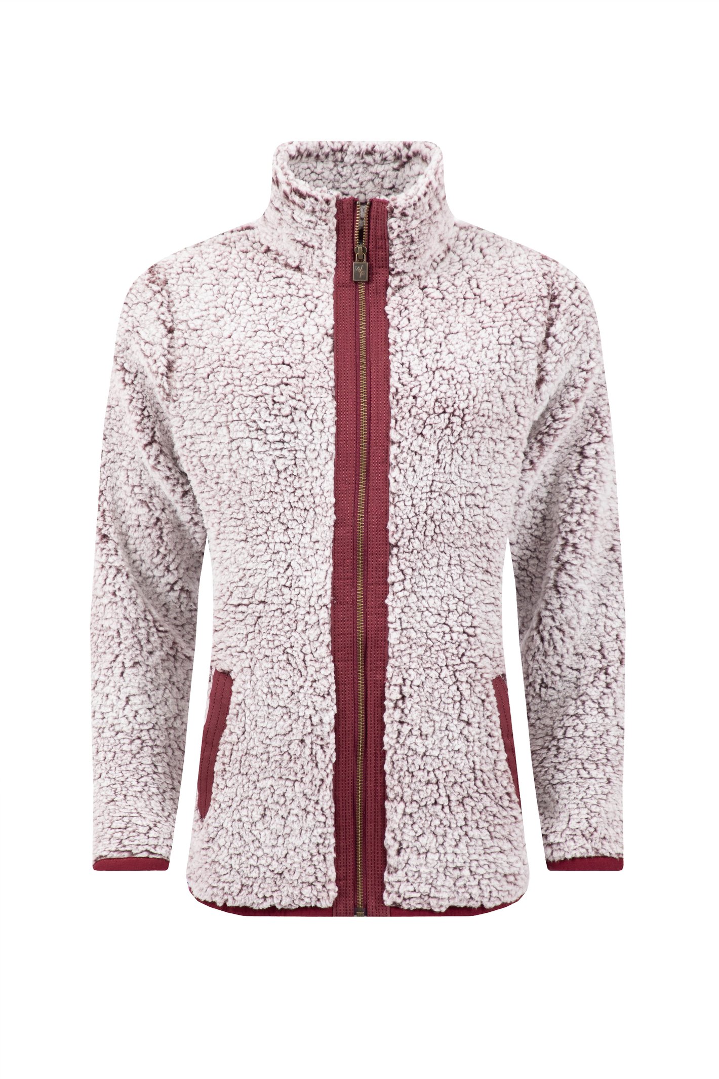 Weird Fish Clove Cosy Full Zip Fleece Aubergine Size 18