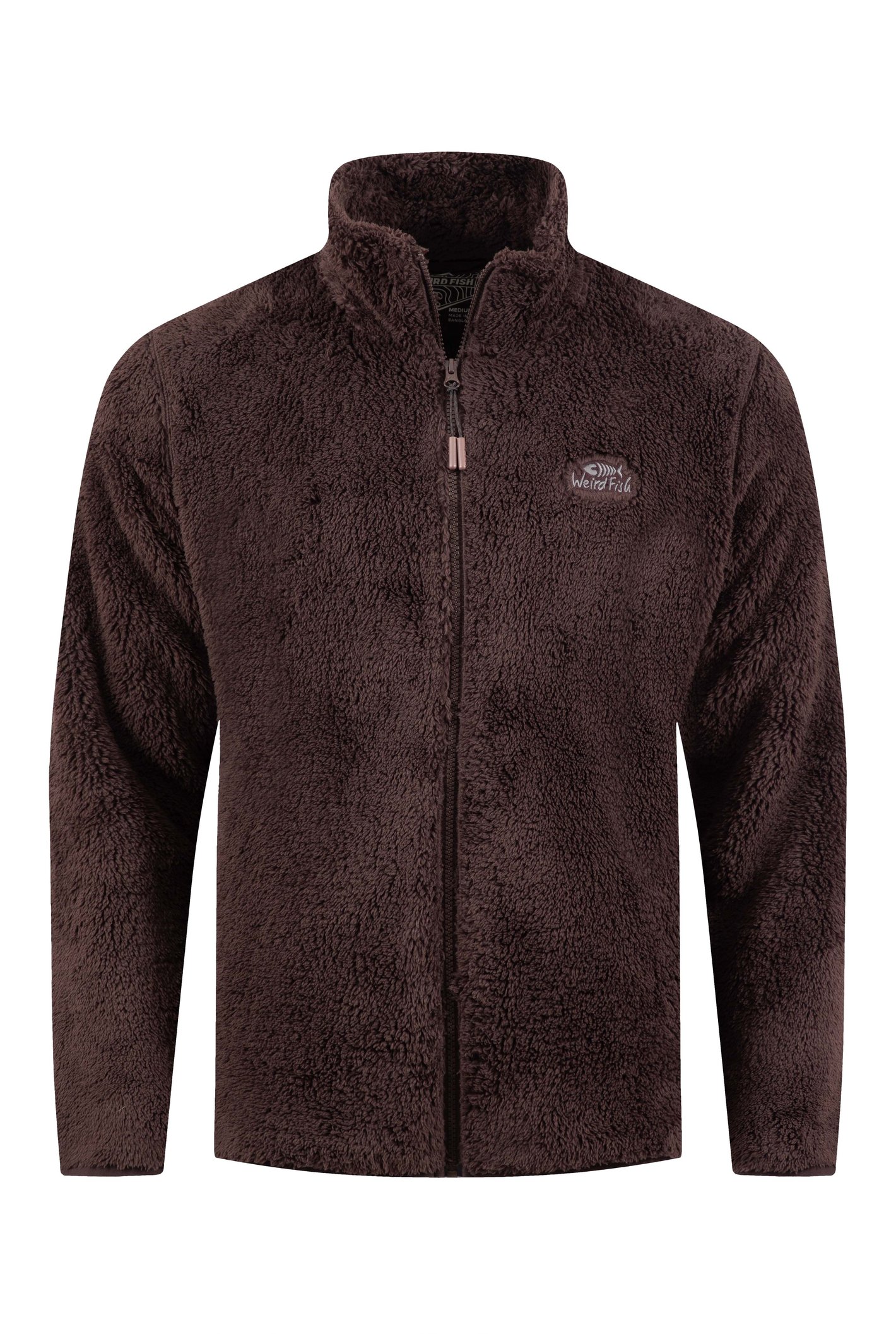 Weird Fish Channing Cosy Full Zip Fleece Black Coffee Size 2XL