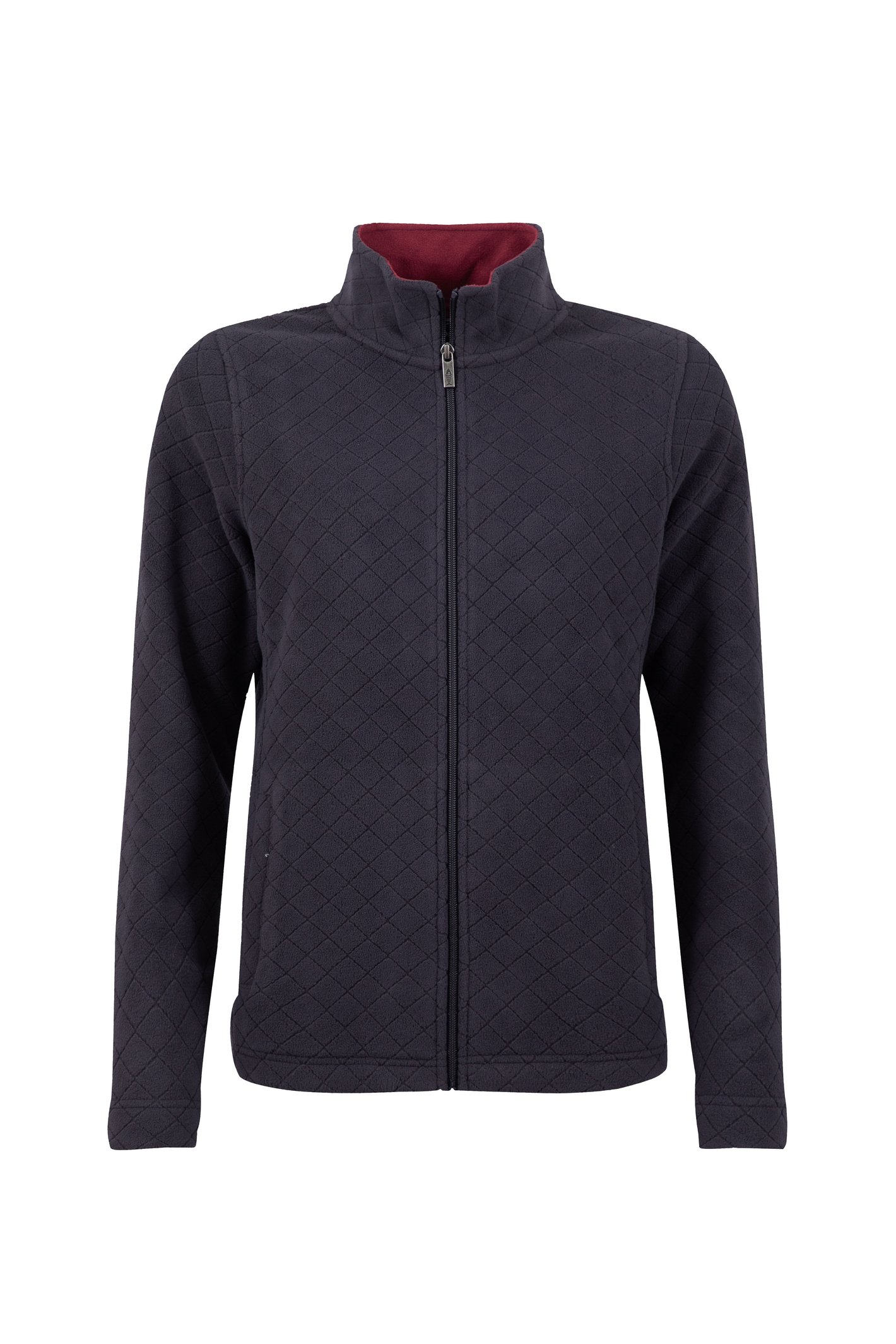 Weird Fish Eve Full Zip Jacquard Polar Fleece Midnight Size 18
