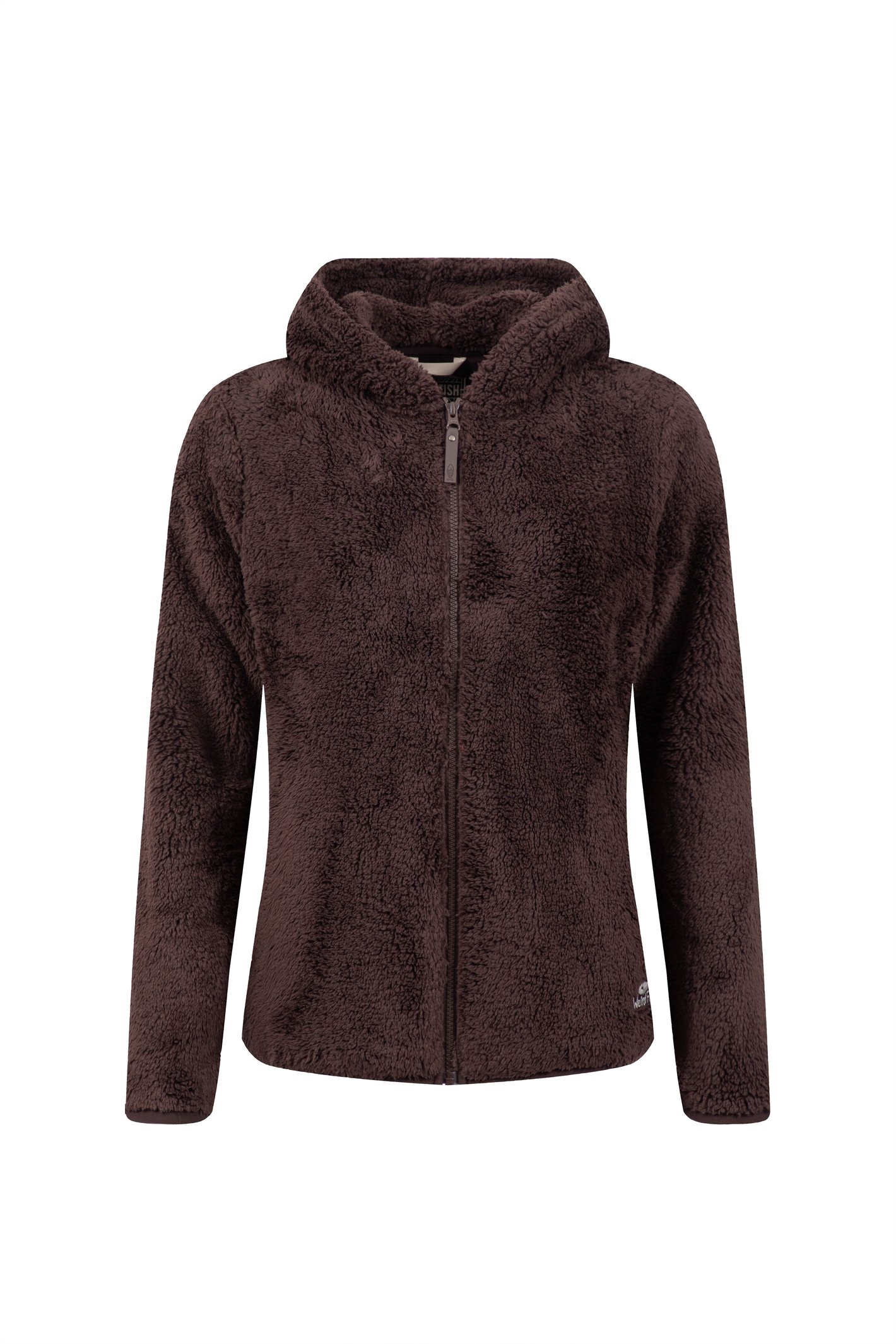 Weird Fish Reece Full Zip Hooded Cosy Fleece Black Coffee Size 18