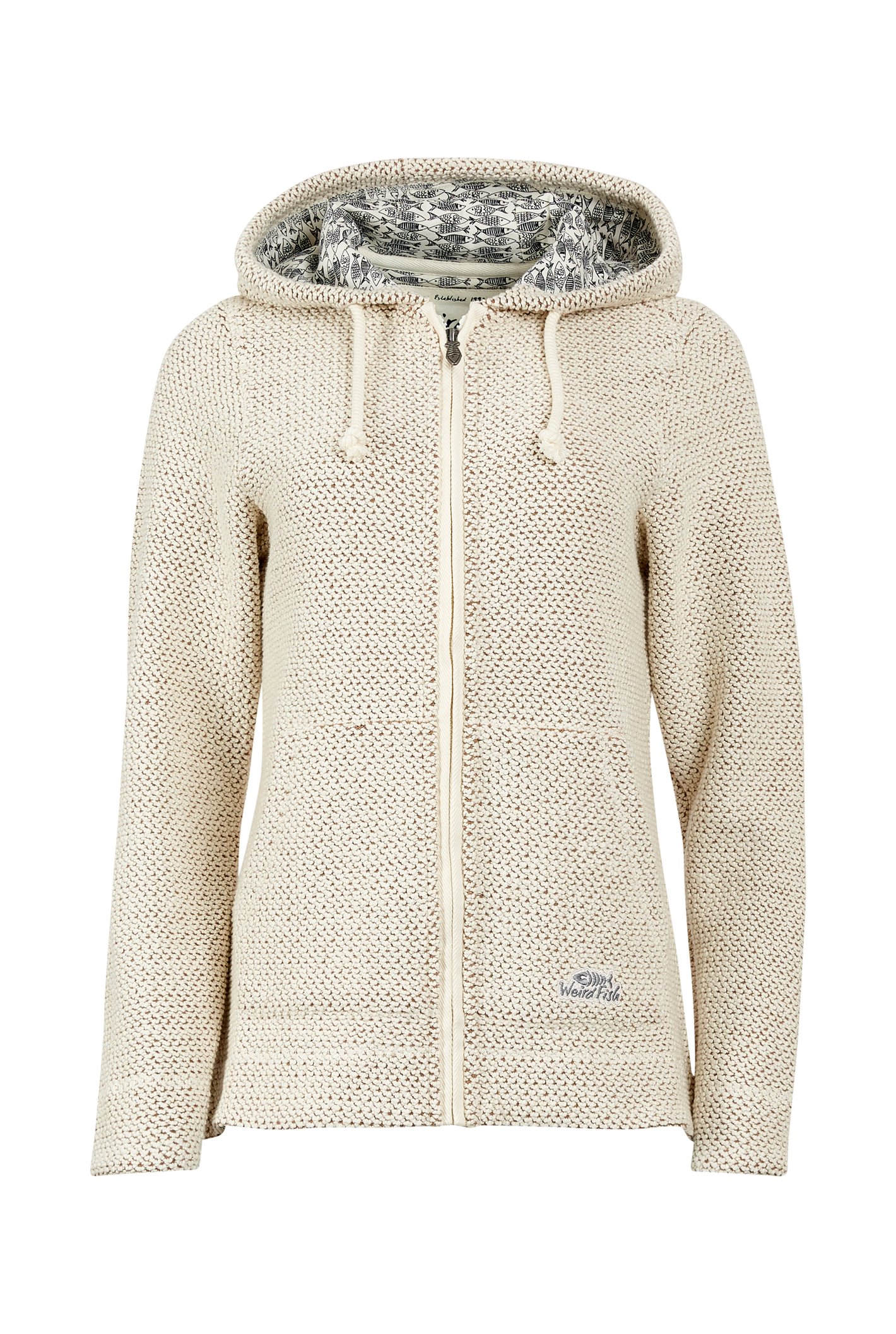 Weird Fish Weylin Hooded Full Zip Eco Macaroni Hoodie Sea Green Size 14 Weird Fish Hoodies US