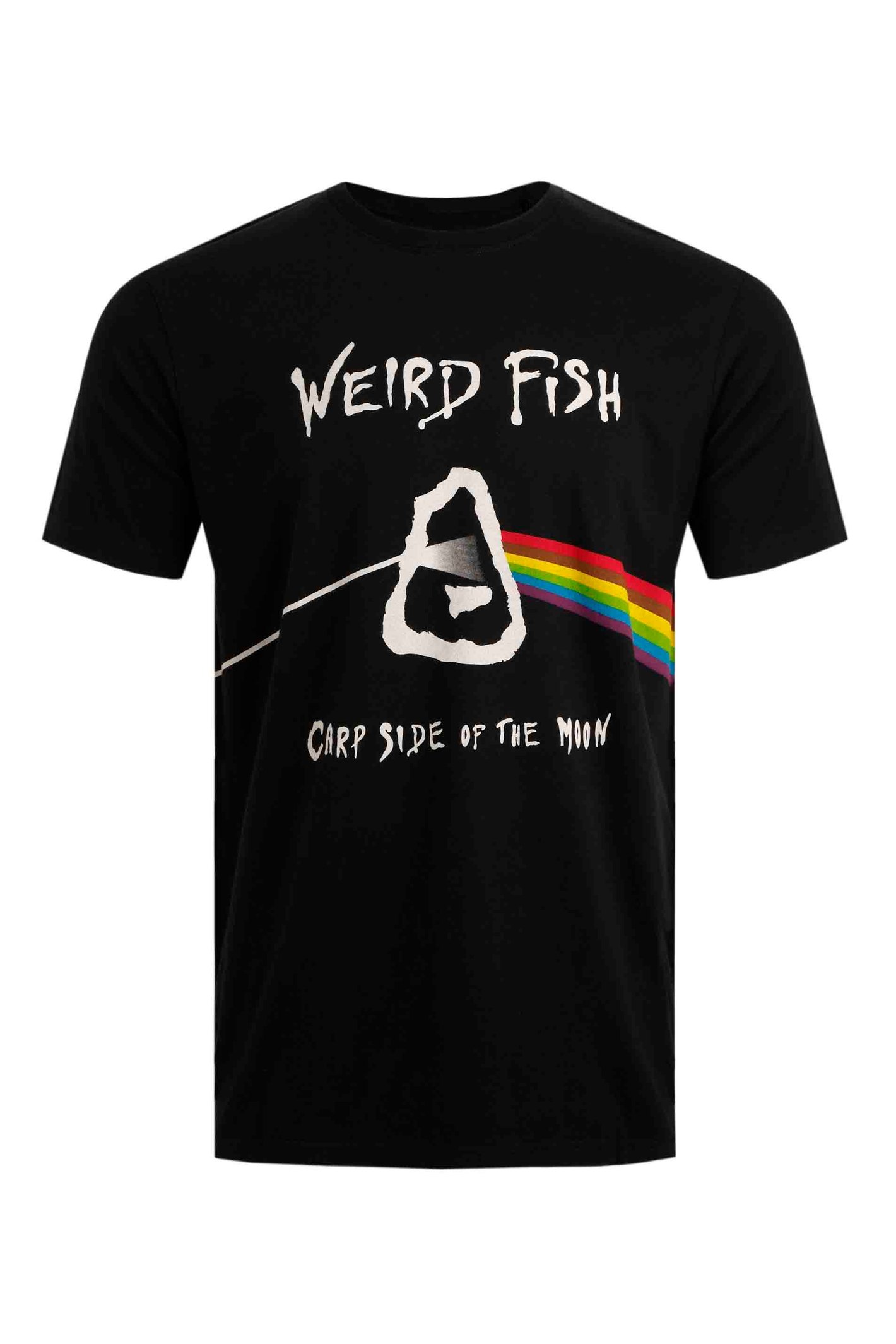 Weird Fish Carp Side Artist T-Shirt Black Size 4XL