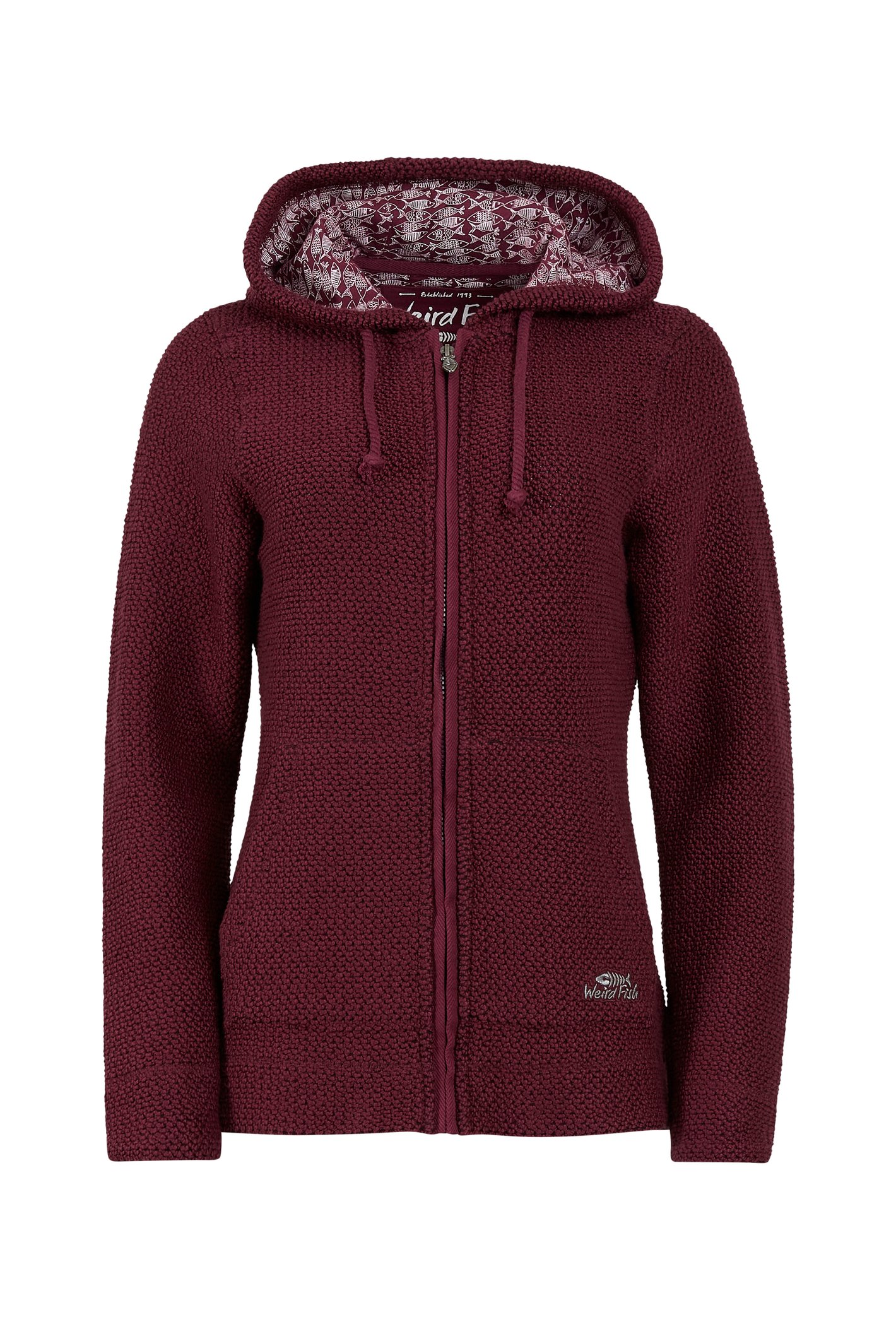 Weird Fish Weylin Hooded Full Zip Eco Macaroni Hoodie Sea Green Size 14 Weird Fish Hoodies US