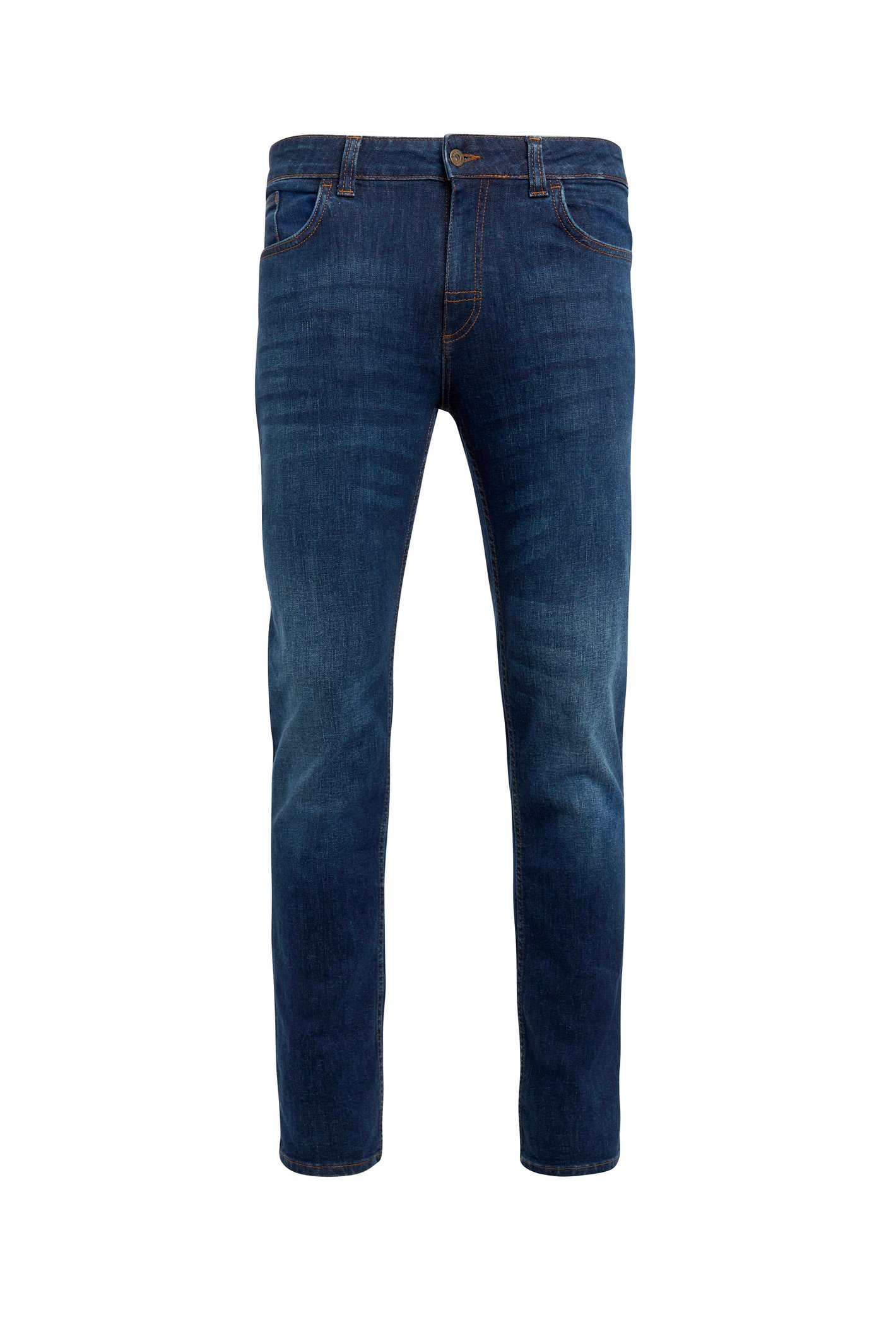 Weird Fish Robson Organic Classic Stretch Denim Jeans Indigo Size 34 Long
