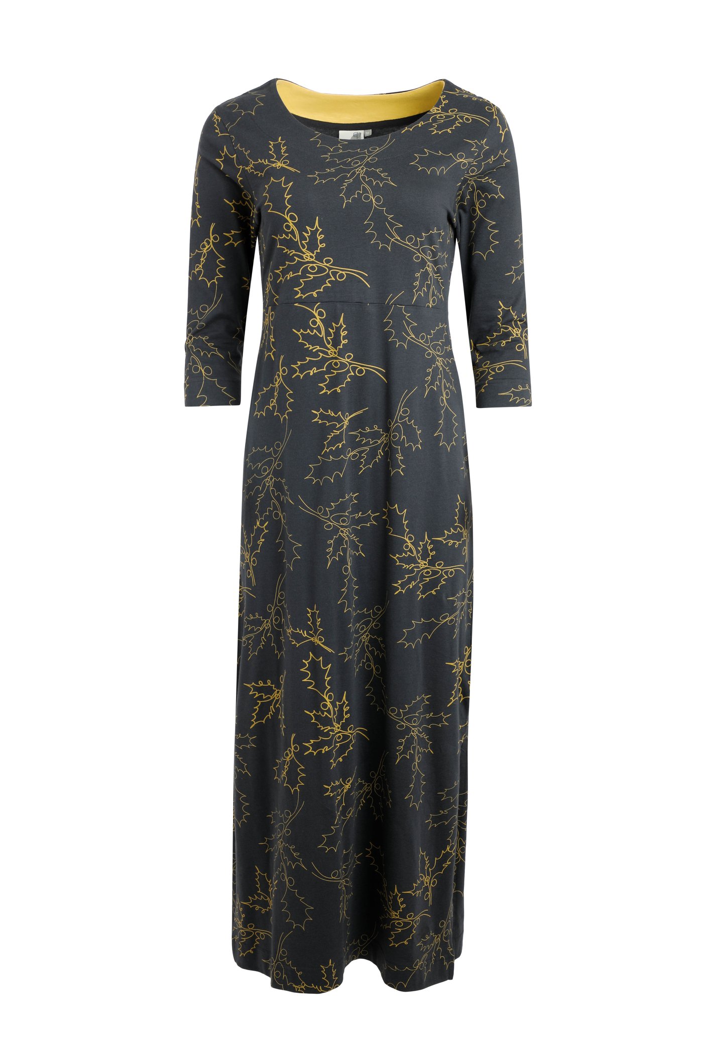 Weird Fish Ramona Organic Cotton Printed Jersey Maxi Dress Twilight Size 8