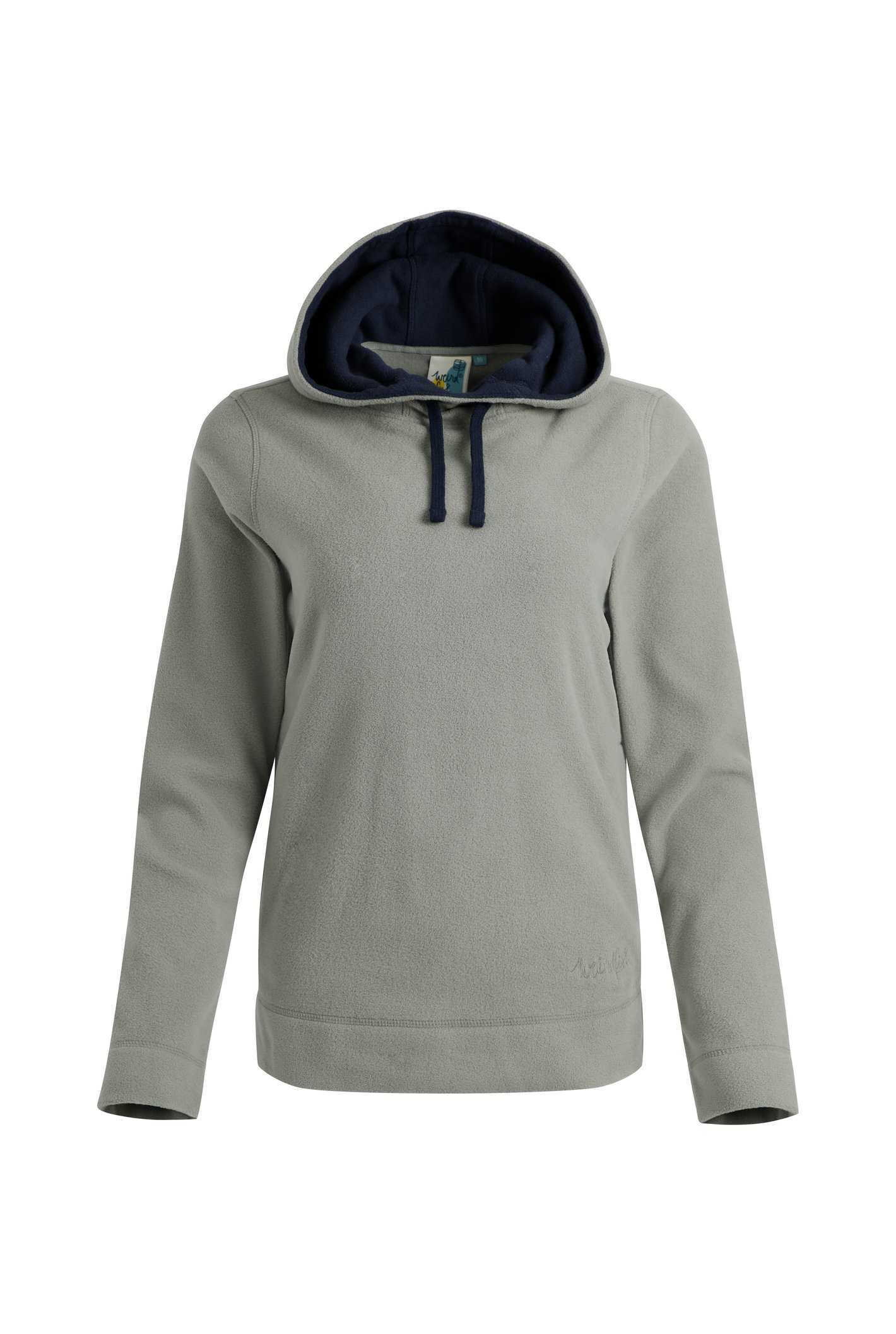 Weird Fish Triss Fleece Hoodie Sage Size 8