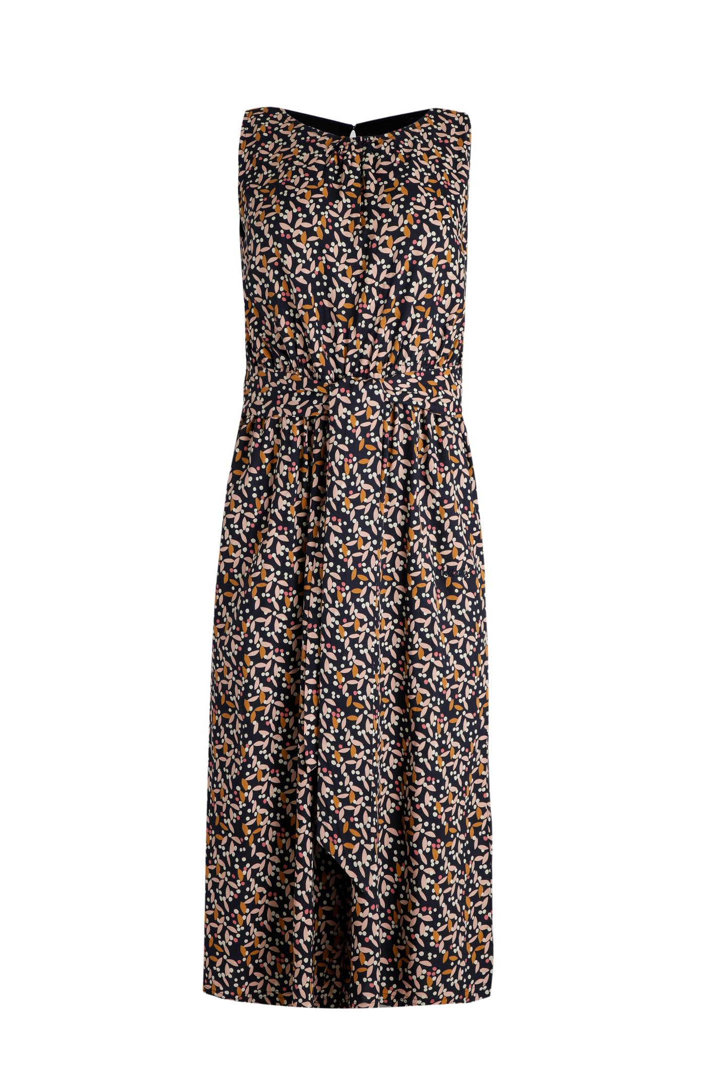 Weird Fish Nalani Lenzing EcoVerotm Jumpsuit Dark Navy Size 12