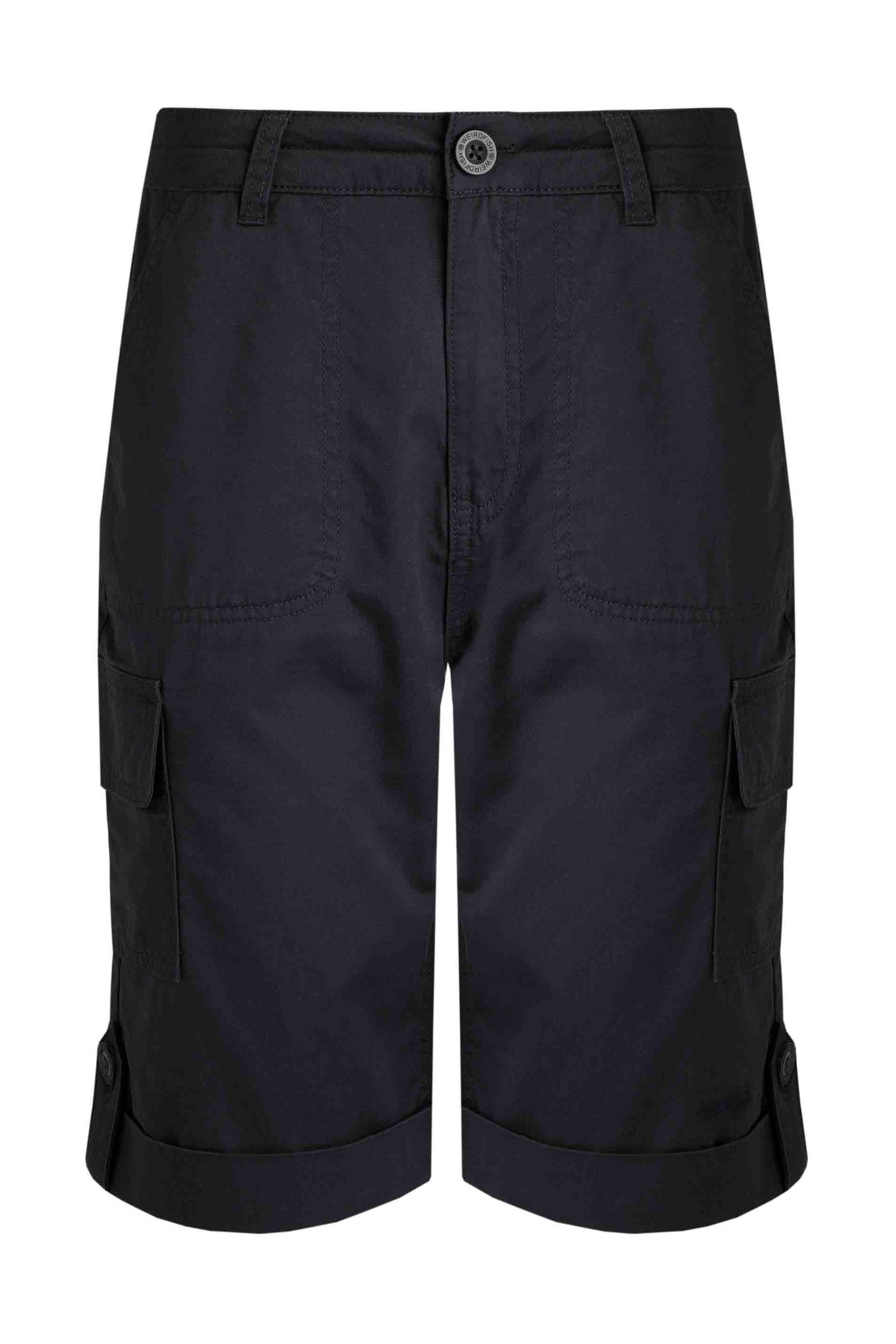 Rhae Cargo Shorts Navy Weird Fish