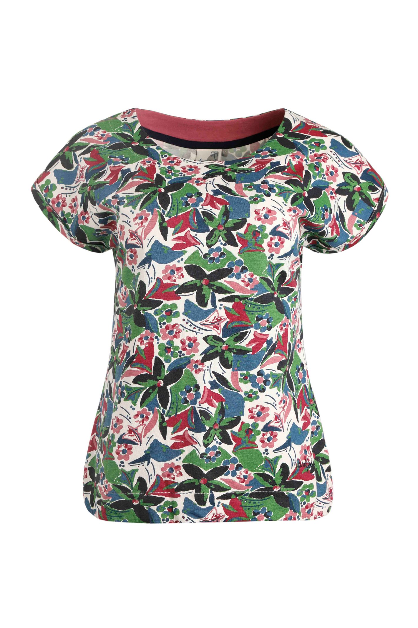 Weird Fish Paw Paw Organic Jersey T-Shirt Pearl Grey Size 22