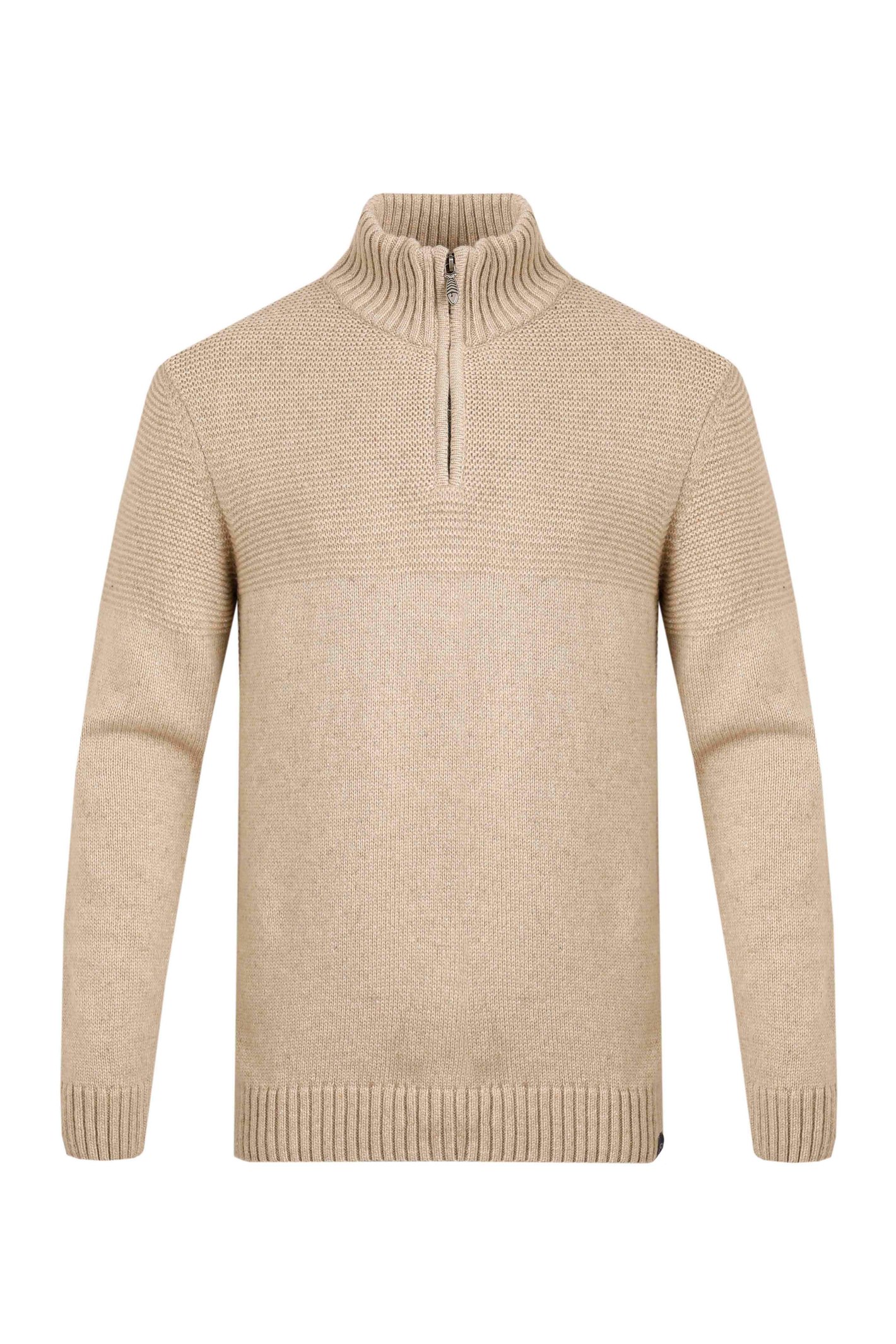 Men's Lambswool Cable Knit Half Zip Jumper from Crew Clothing Company