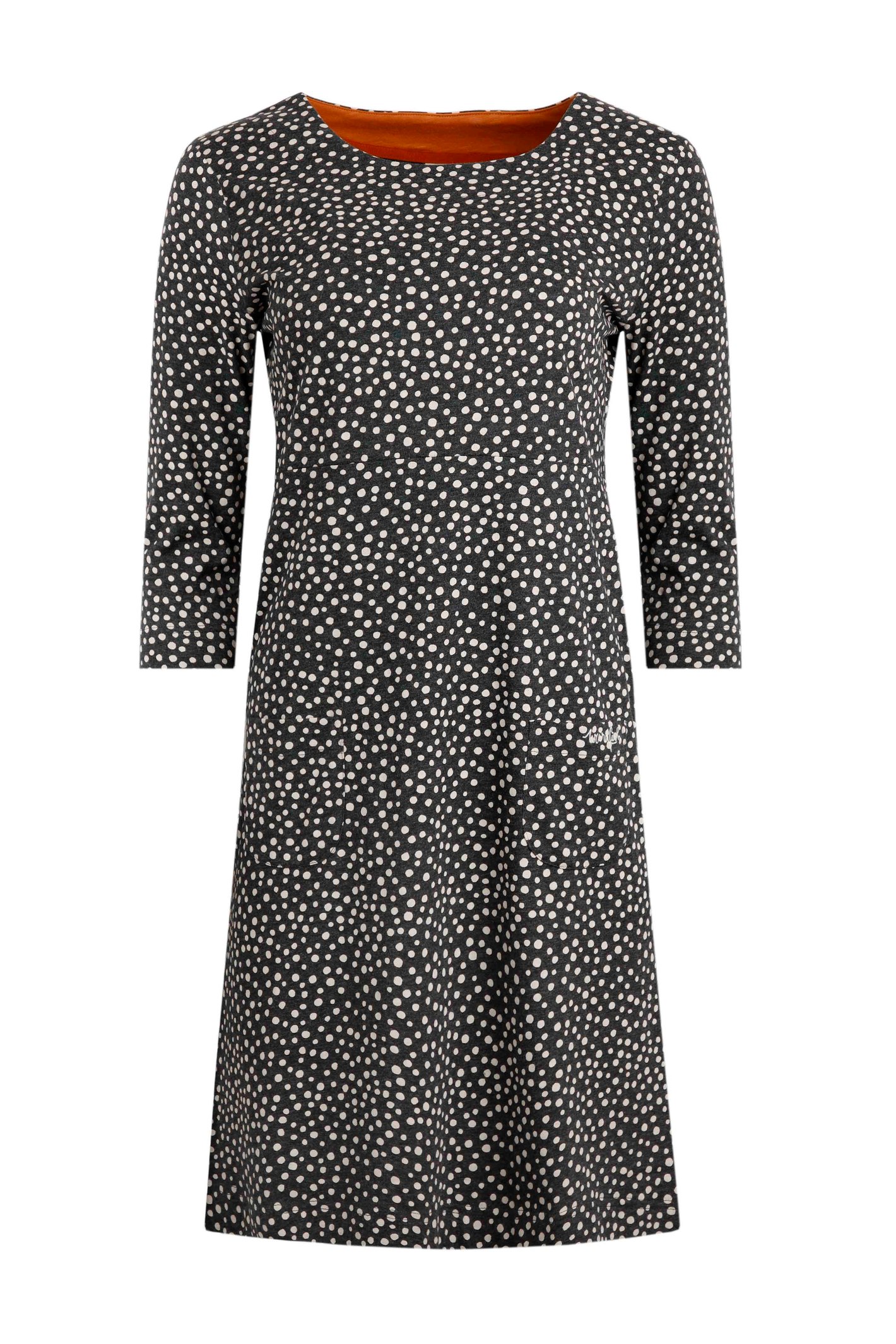 Weird Fish Moondust Jersey Dress Navy Size 20