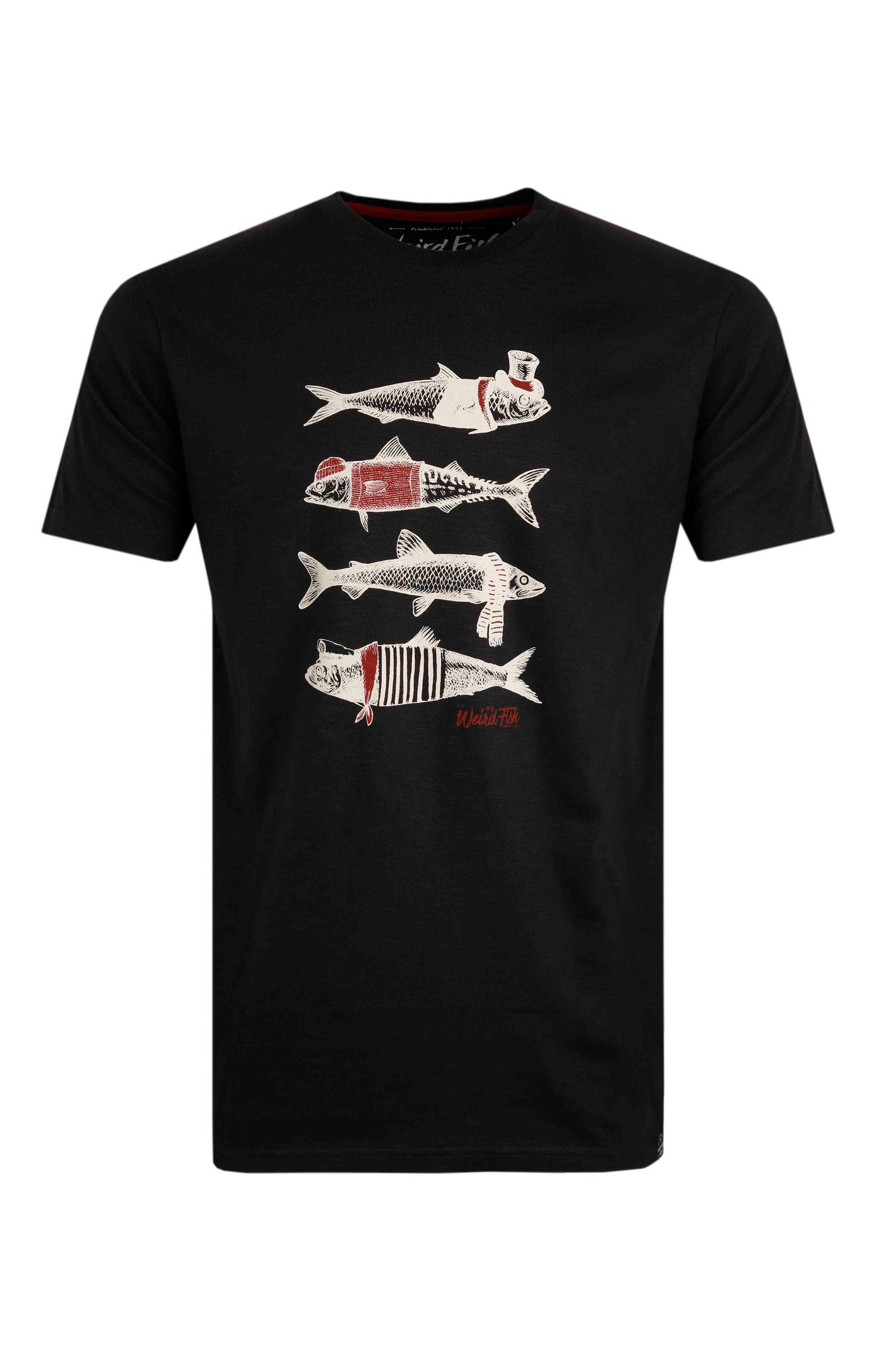 weird fish wrap up graphic t-shirt midnight size l