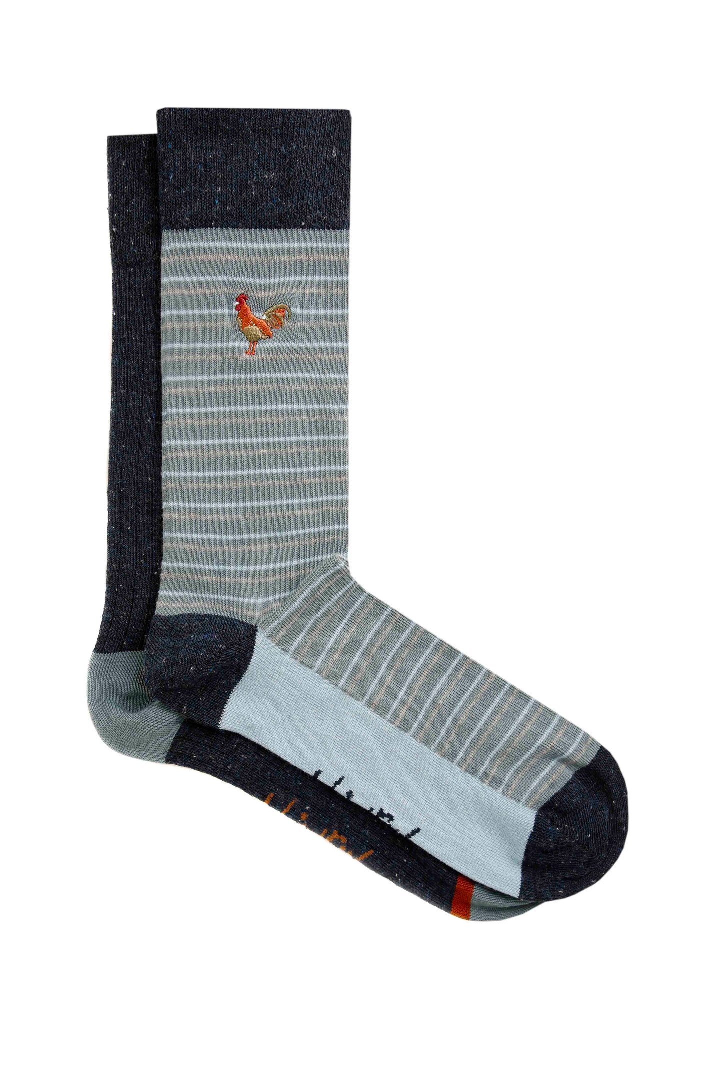 Weird Fish Moreton Socks 2 Pack Navy Size 7-11