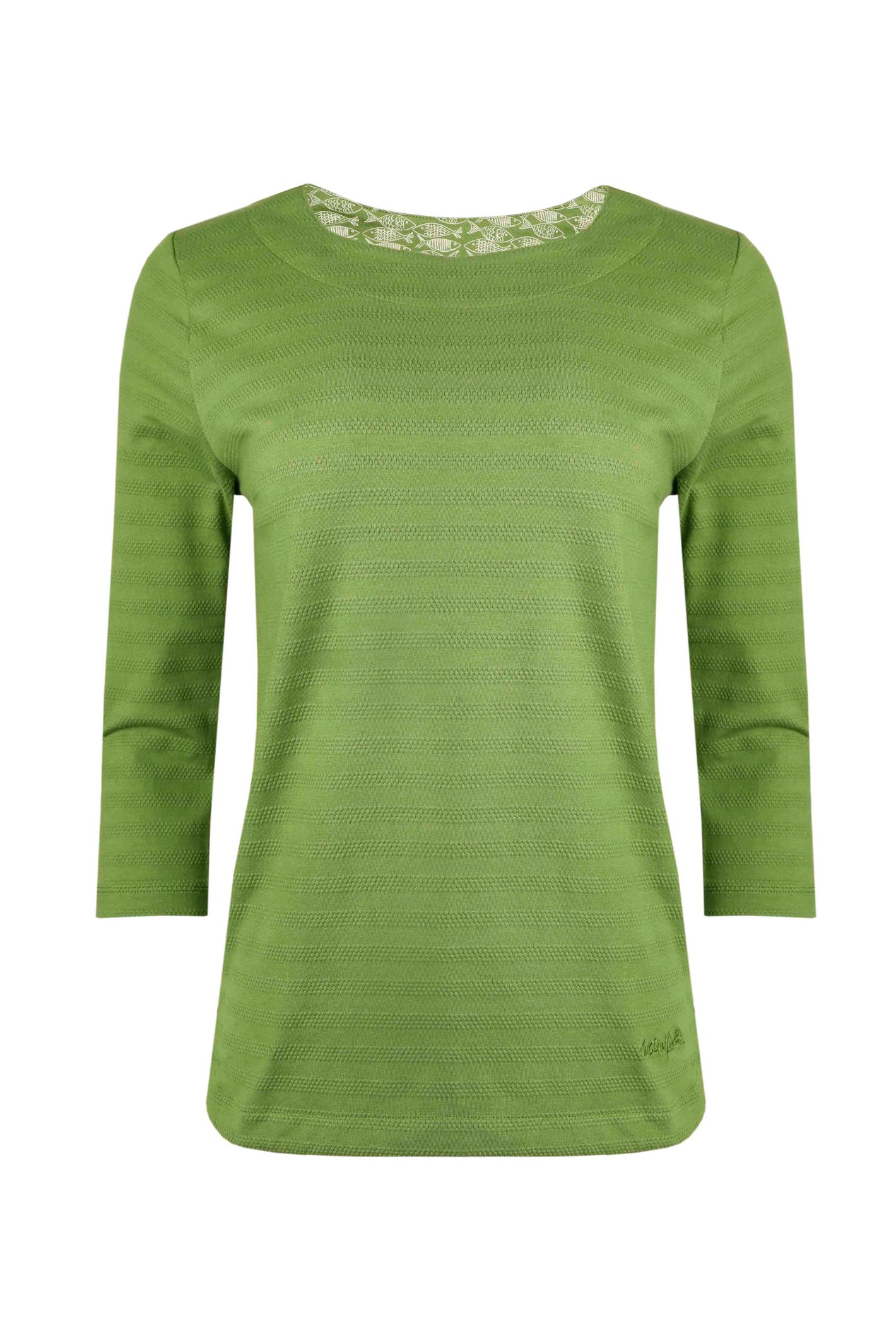 Weird Fish Essin Organic Cotton Jersey Outfitter T-Shirt Green Size 20