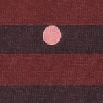 Cecily Organic Cotton Stripe Jersey T-Shirt Mulled Wine