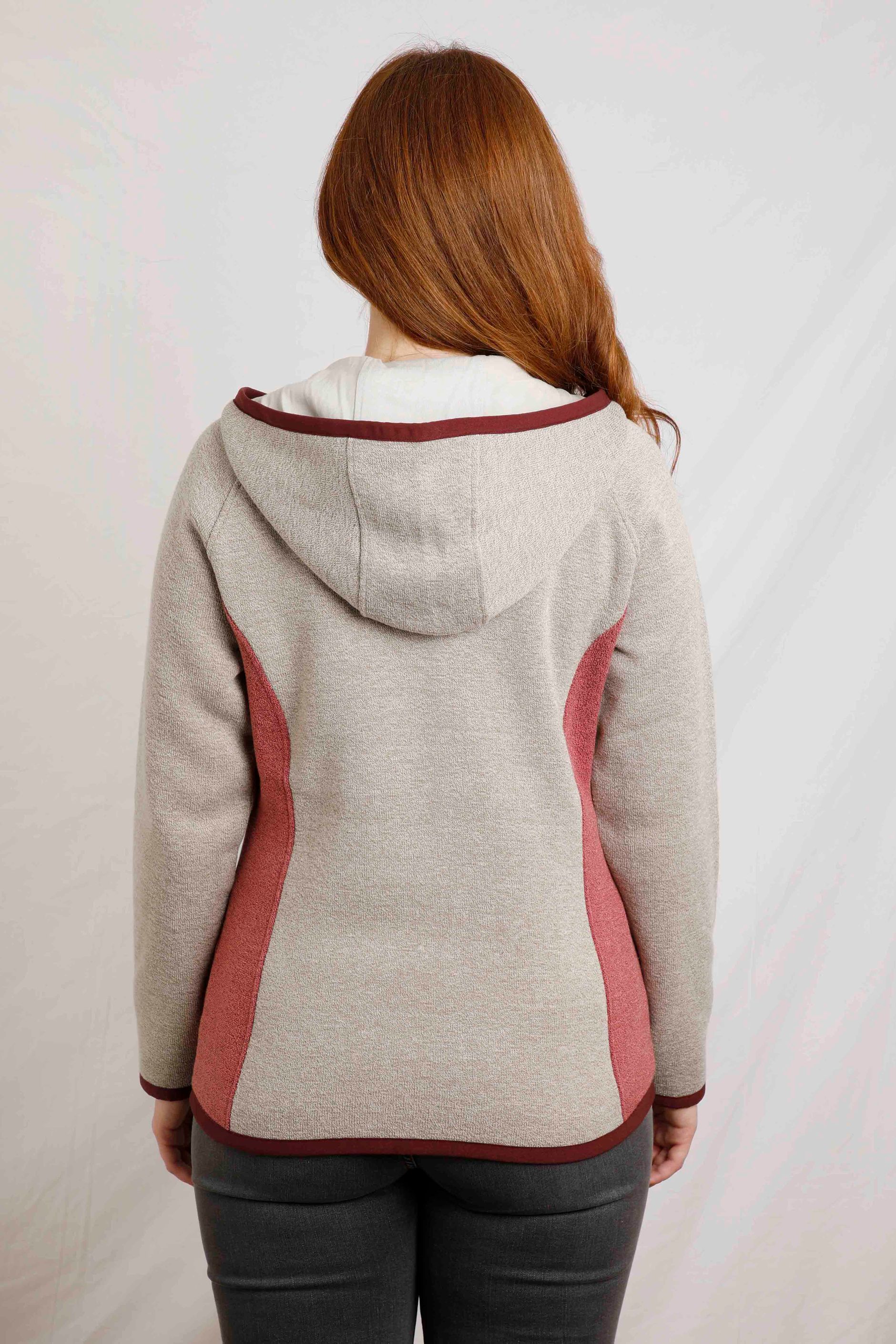 Sidonie Recycled Soft Knit Hoodie Rosewood Weird Fish