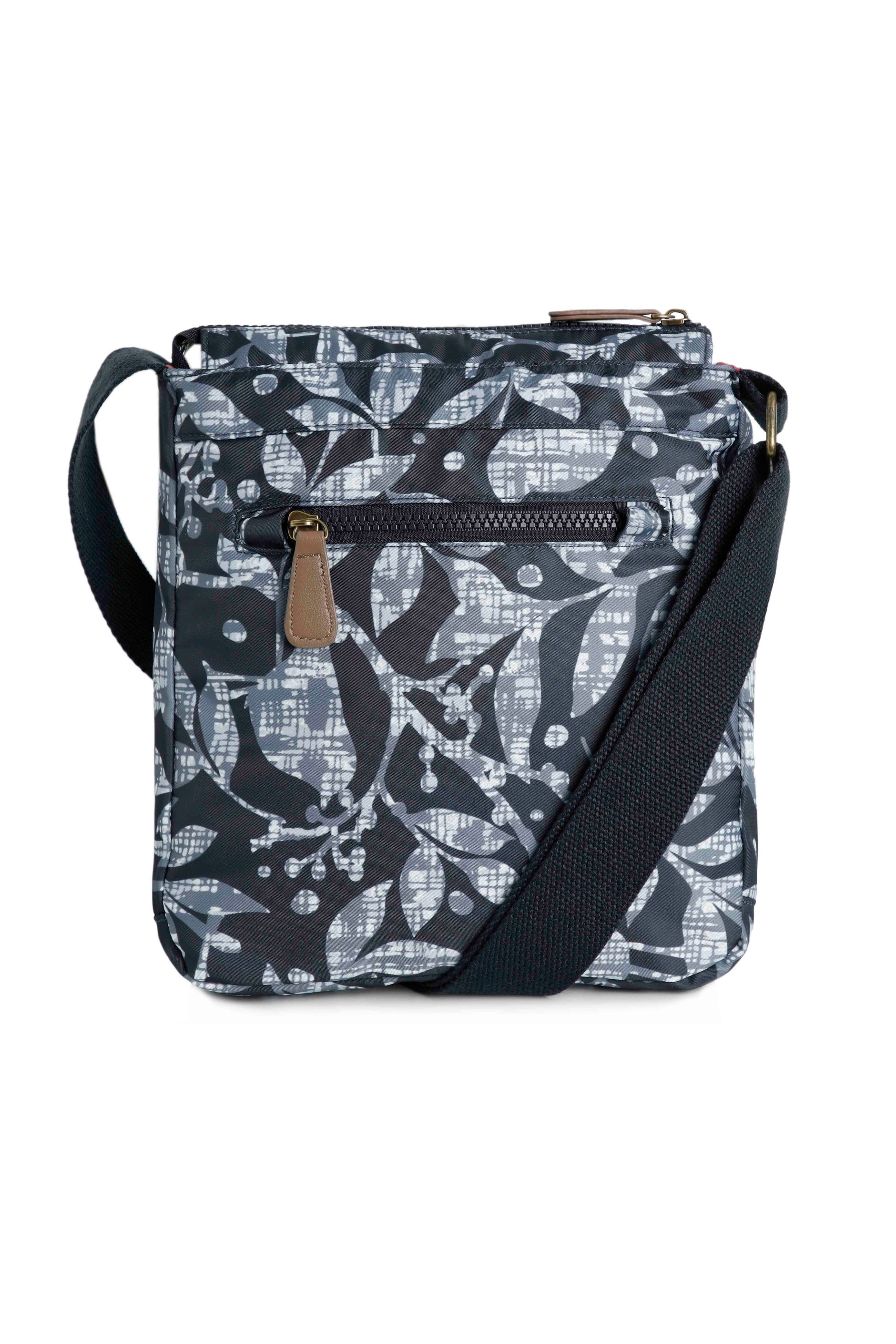 Kait Printed Nylon Cross Body Bag Navy | Weird Fish