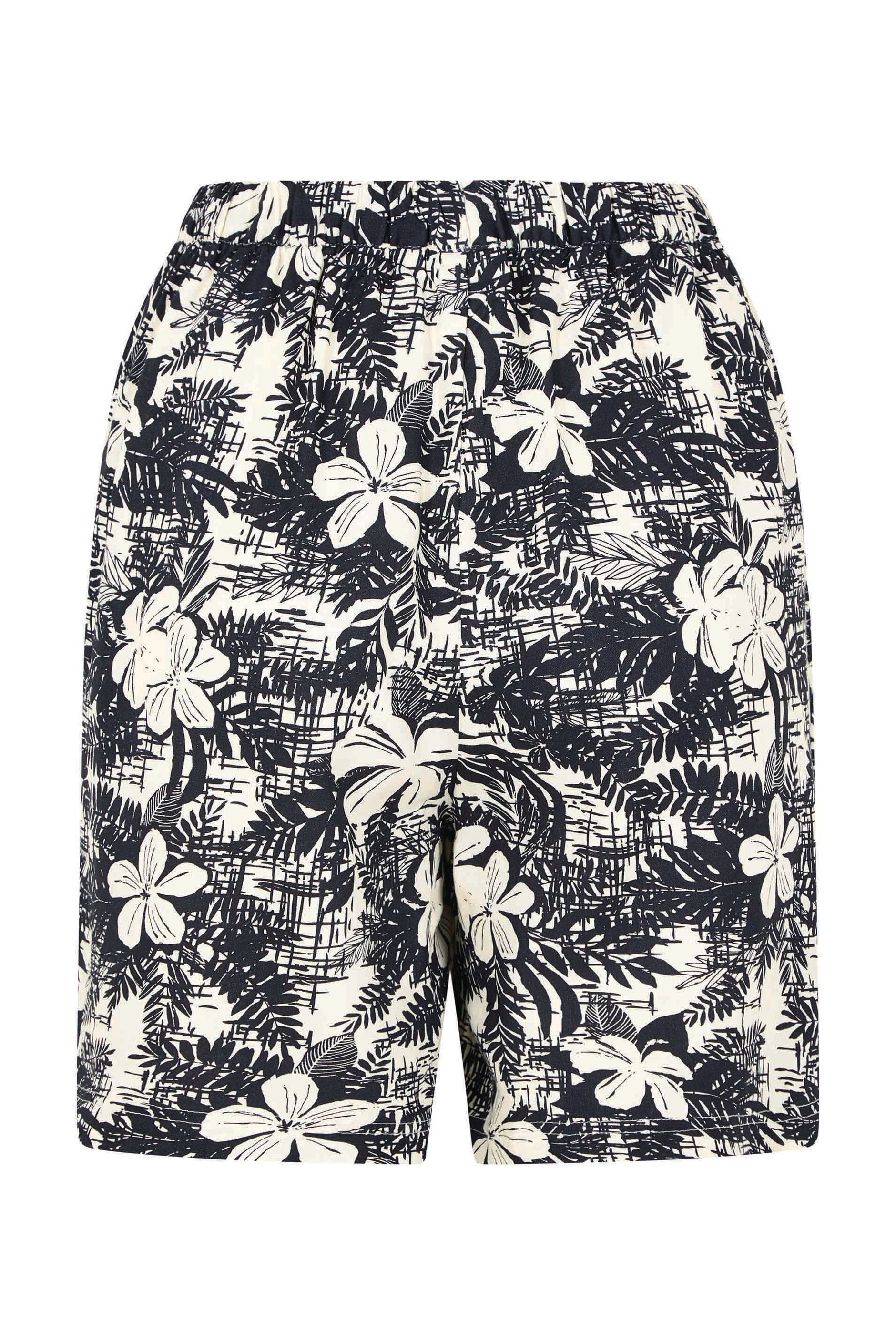 Sundance Eco Viscose Printed Shorts Dark Denim Weird Fish