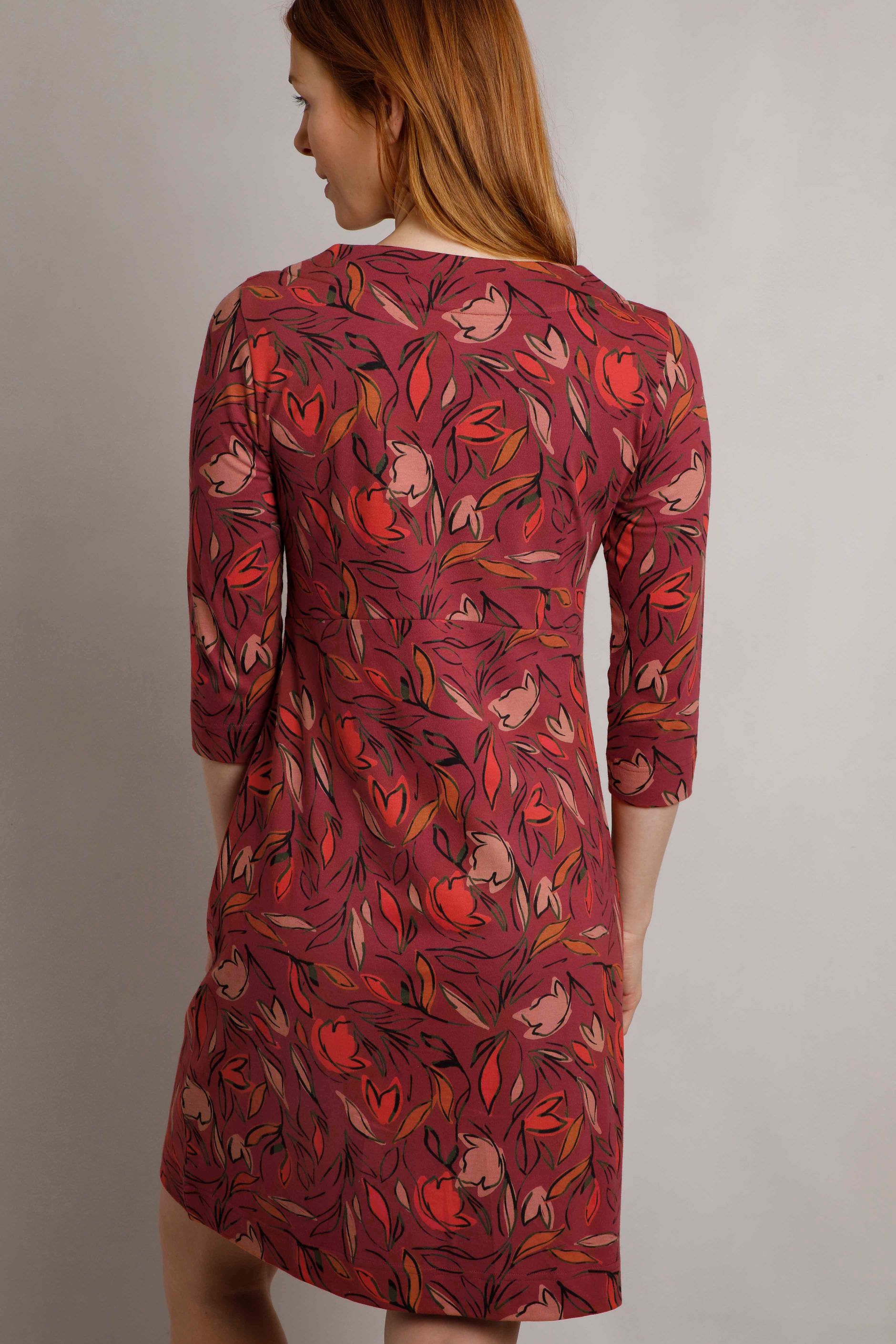 Starshine Organic Cotton Jersey Dress Rhubarb | Weird Fish
