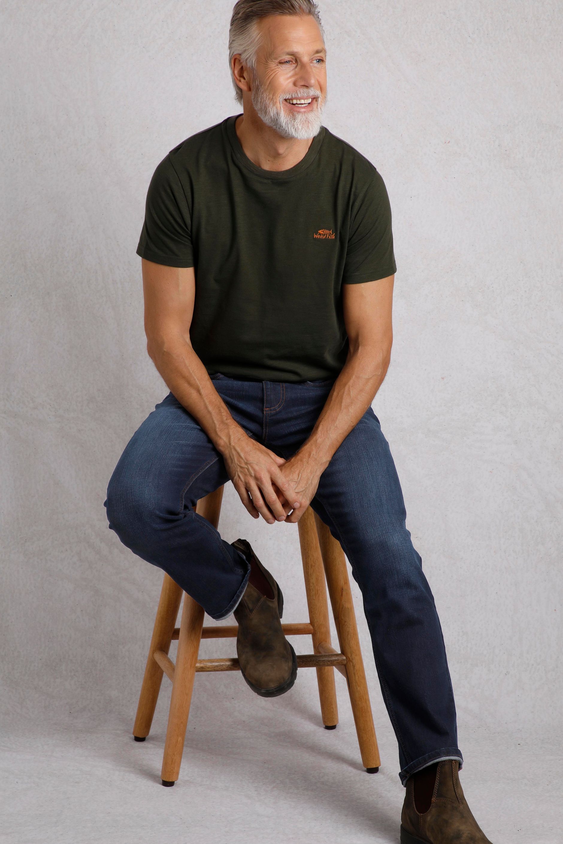 Dark straight leg denim main image 1
