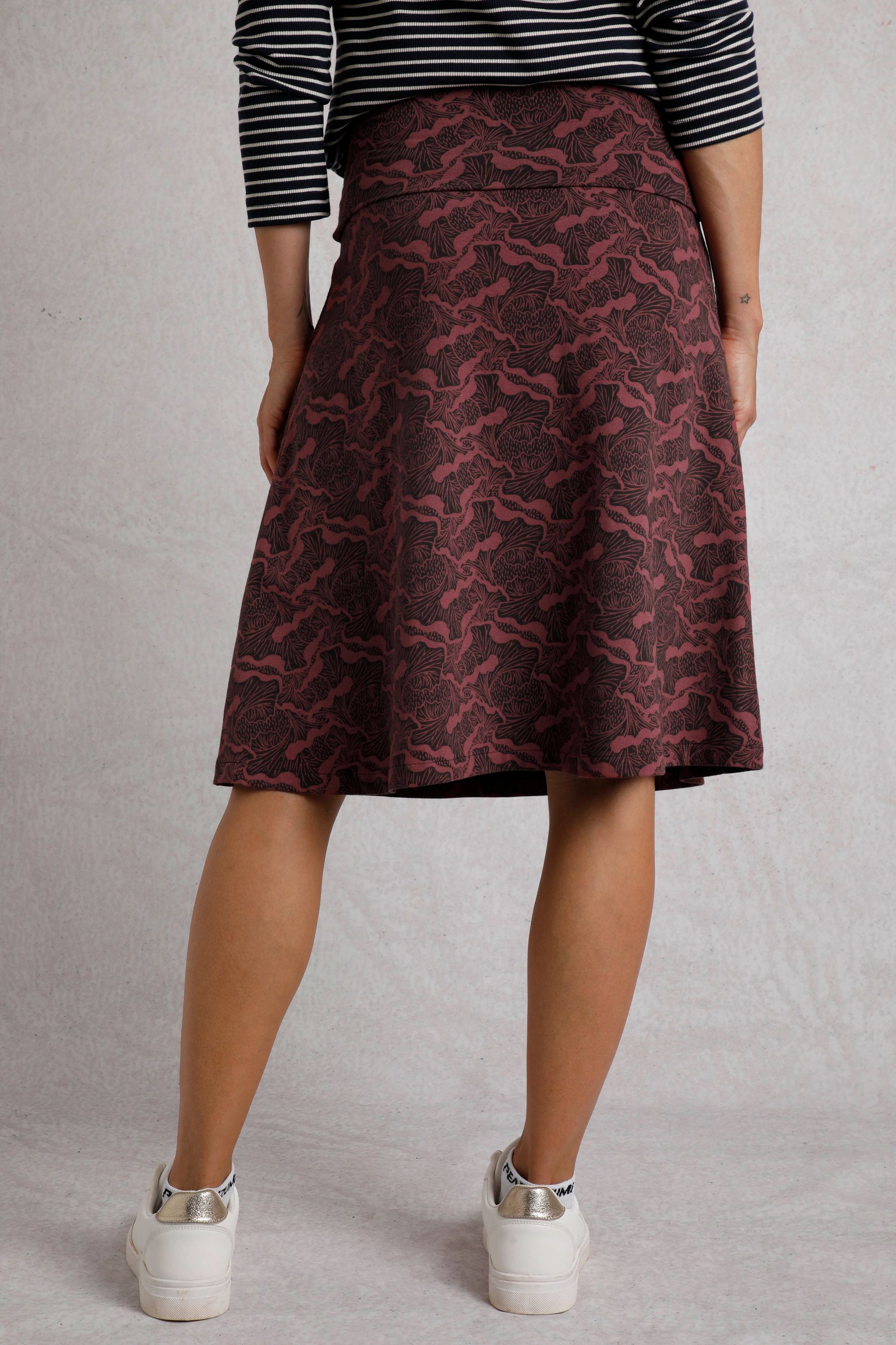 DARK CHERRY Stretchable Standard Jersey Inner Skirts