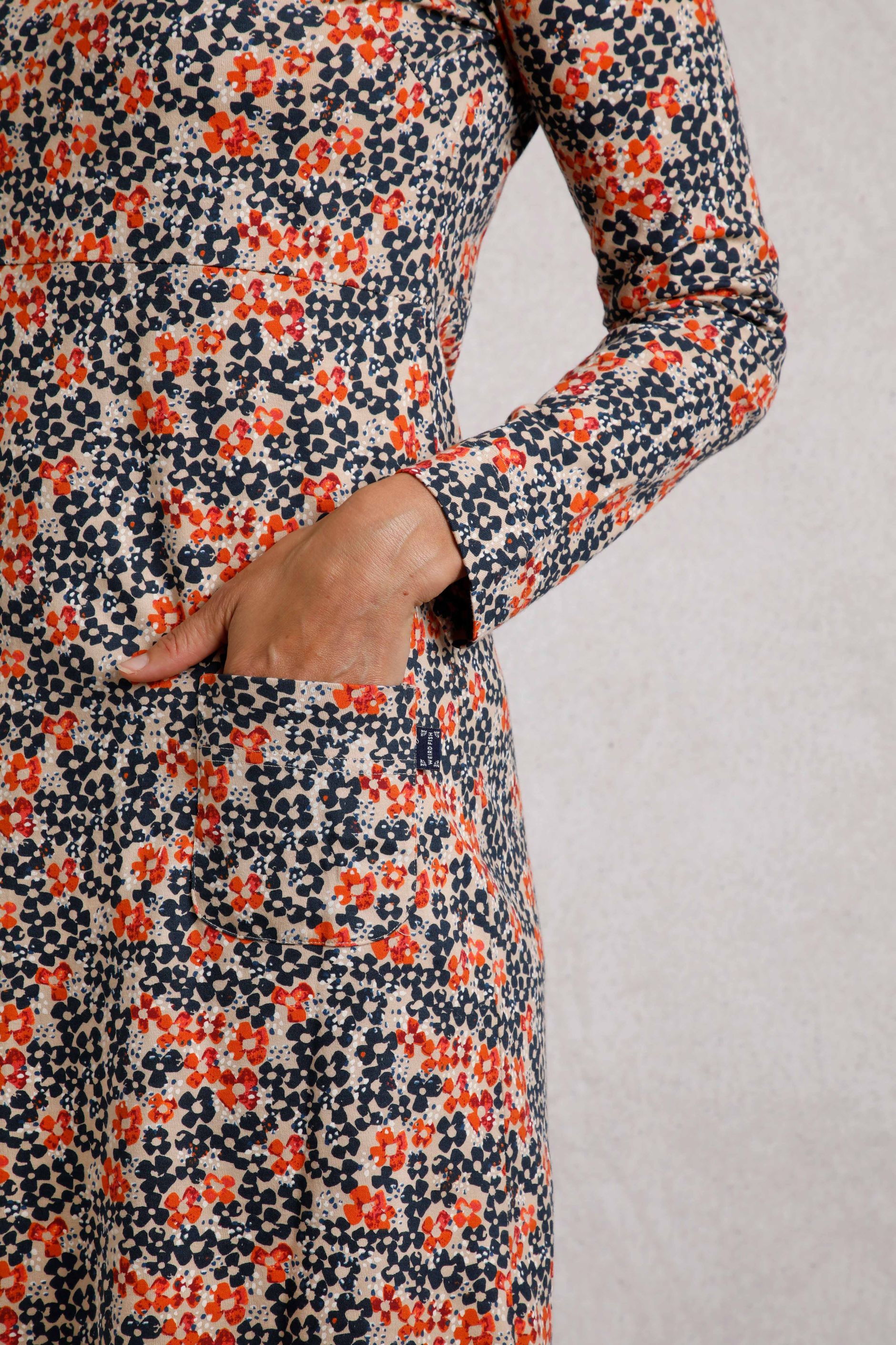 Sunshine handwoven organic cotton v-neck dress main image 1