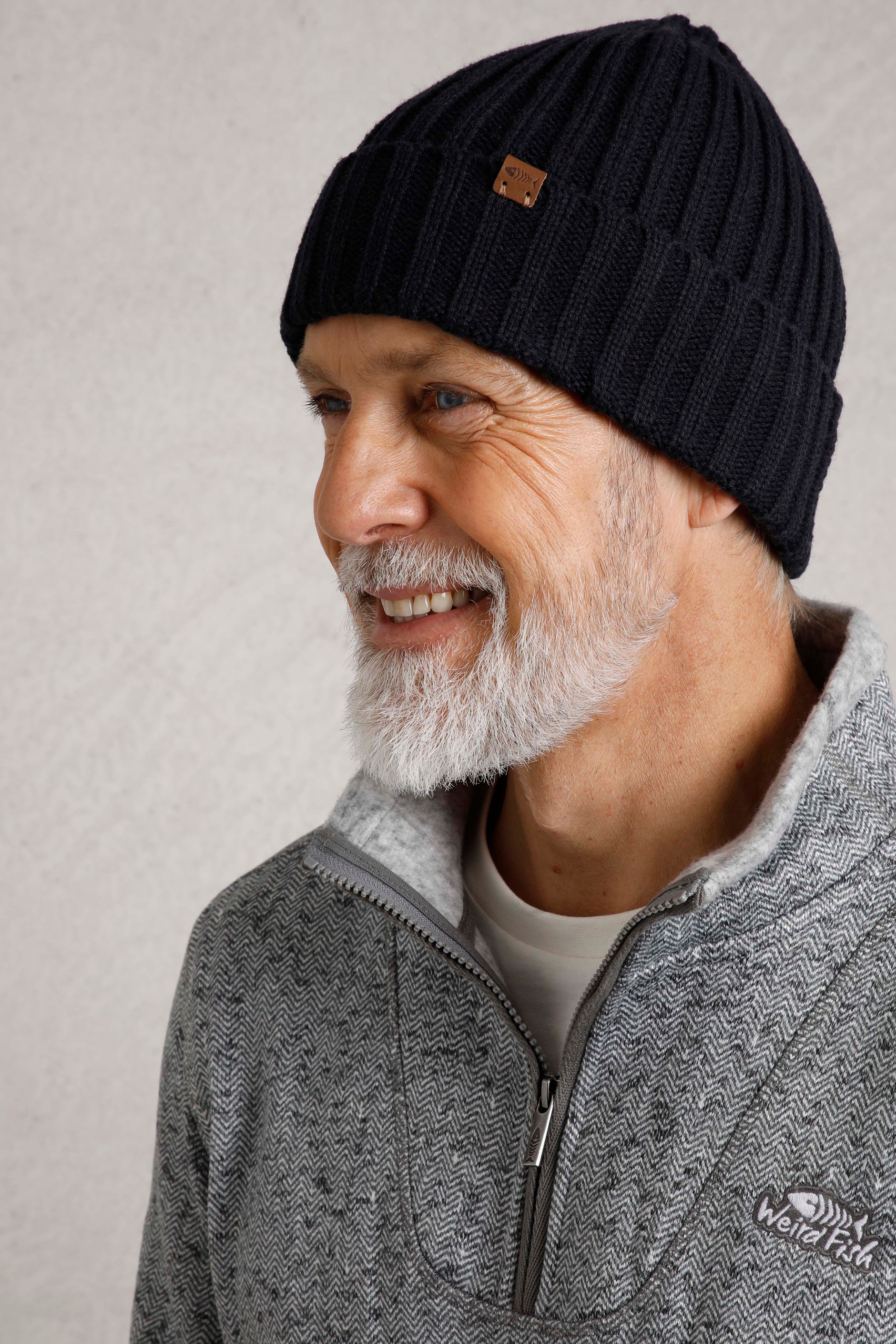 Monreith Eco Beanie Hat Midnight | Weird Fish