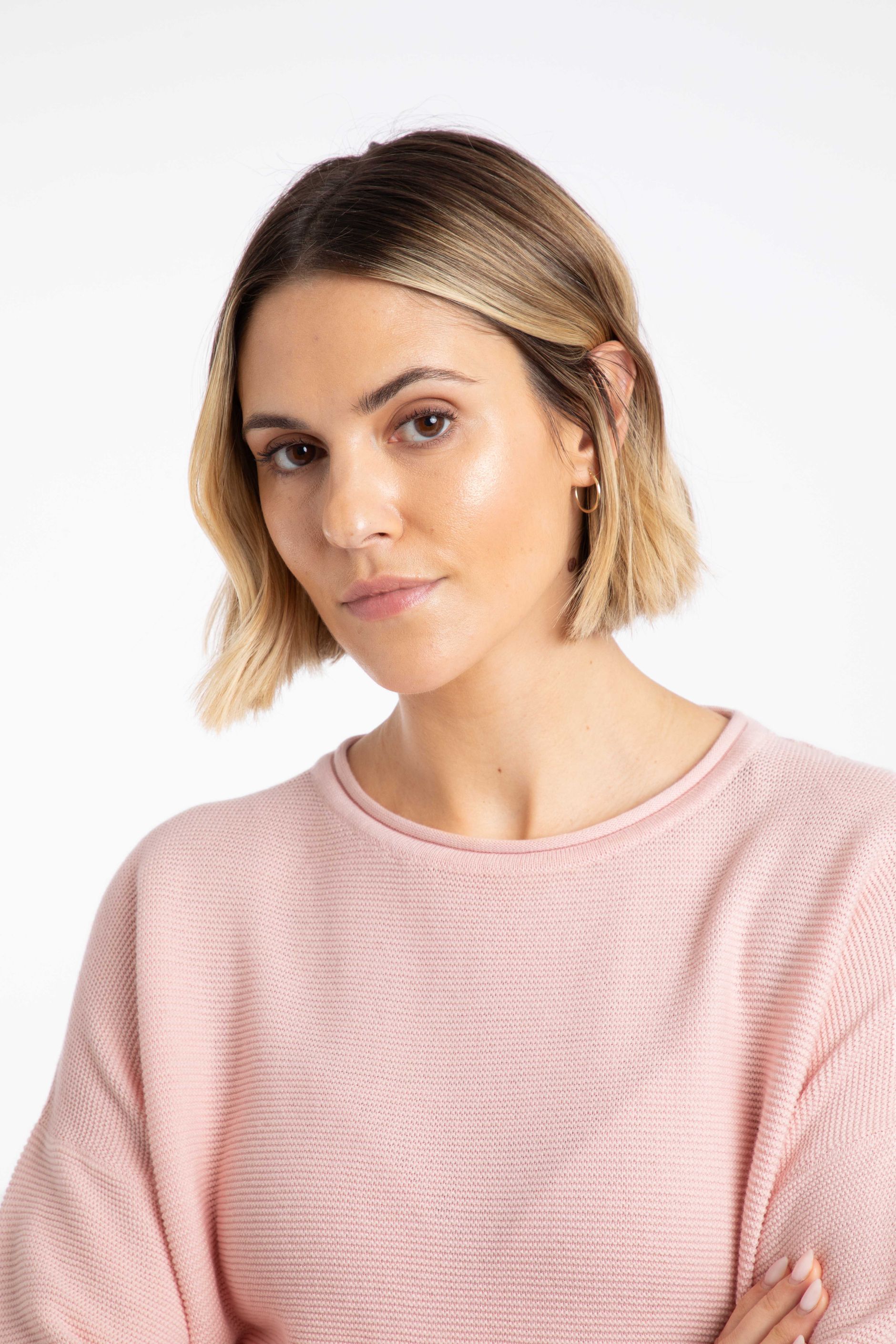 6176 Fawn Crew Neck Jumper main image 1