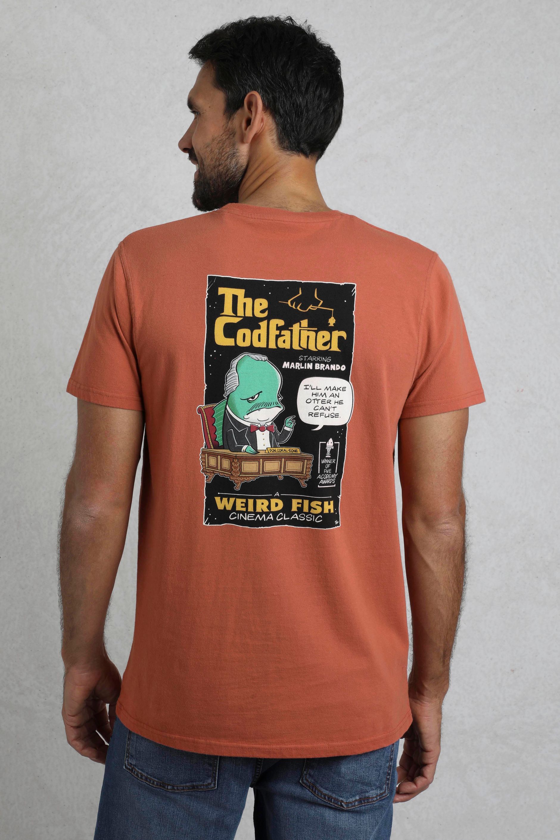 T-shirt Homme Weird Fish Kaki Coton Taille S - Graphique WEIRD FISH
