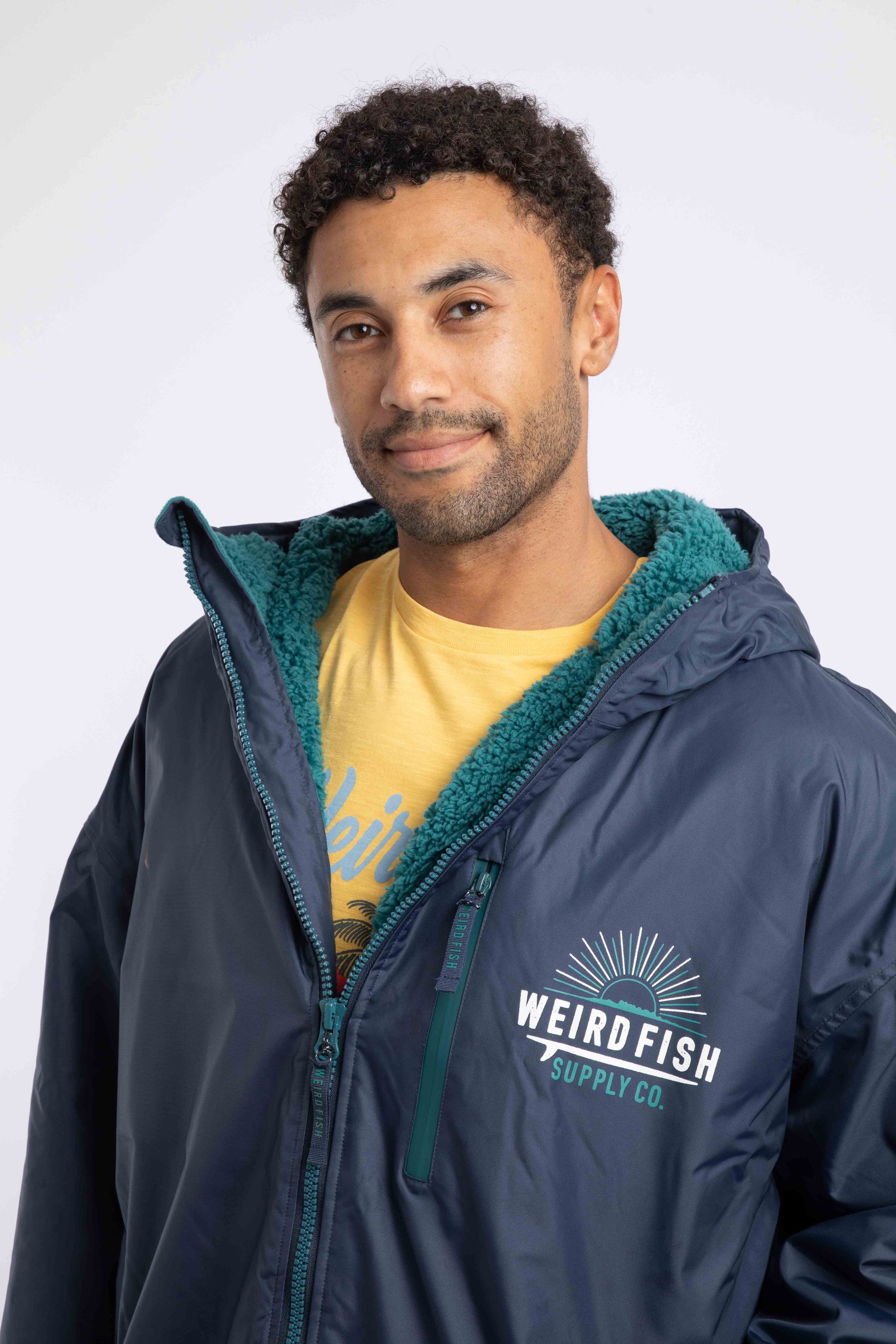 Atlantic Unisex Waterproof Changing Robe Blue Surf | Weird Fish