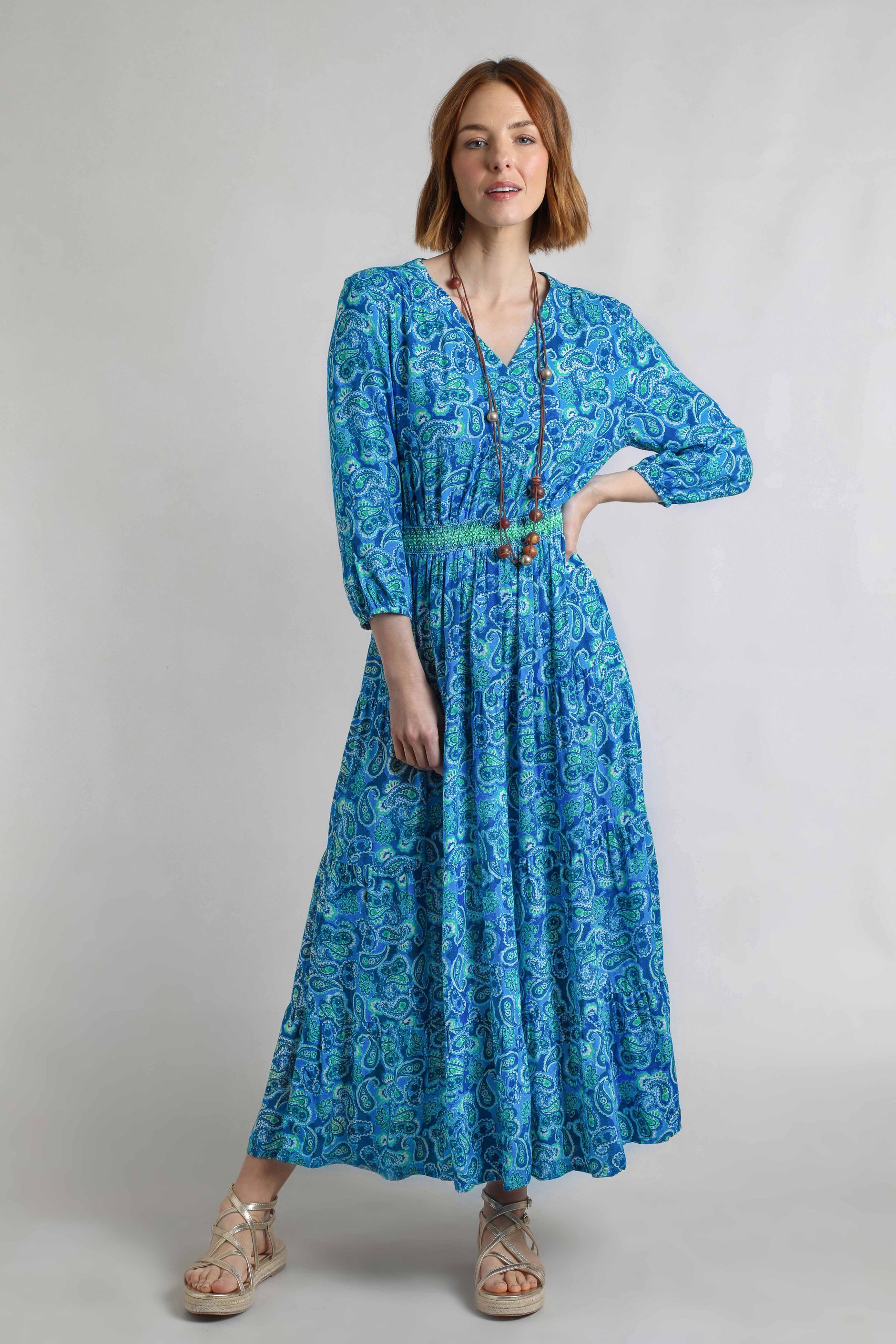 ladies dress models Denim Lea Shirt Dress Solid Blue