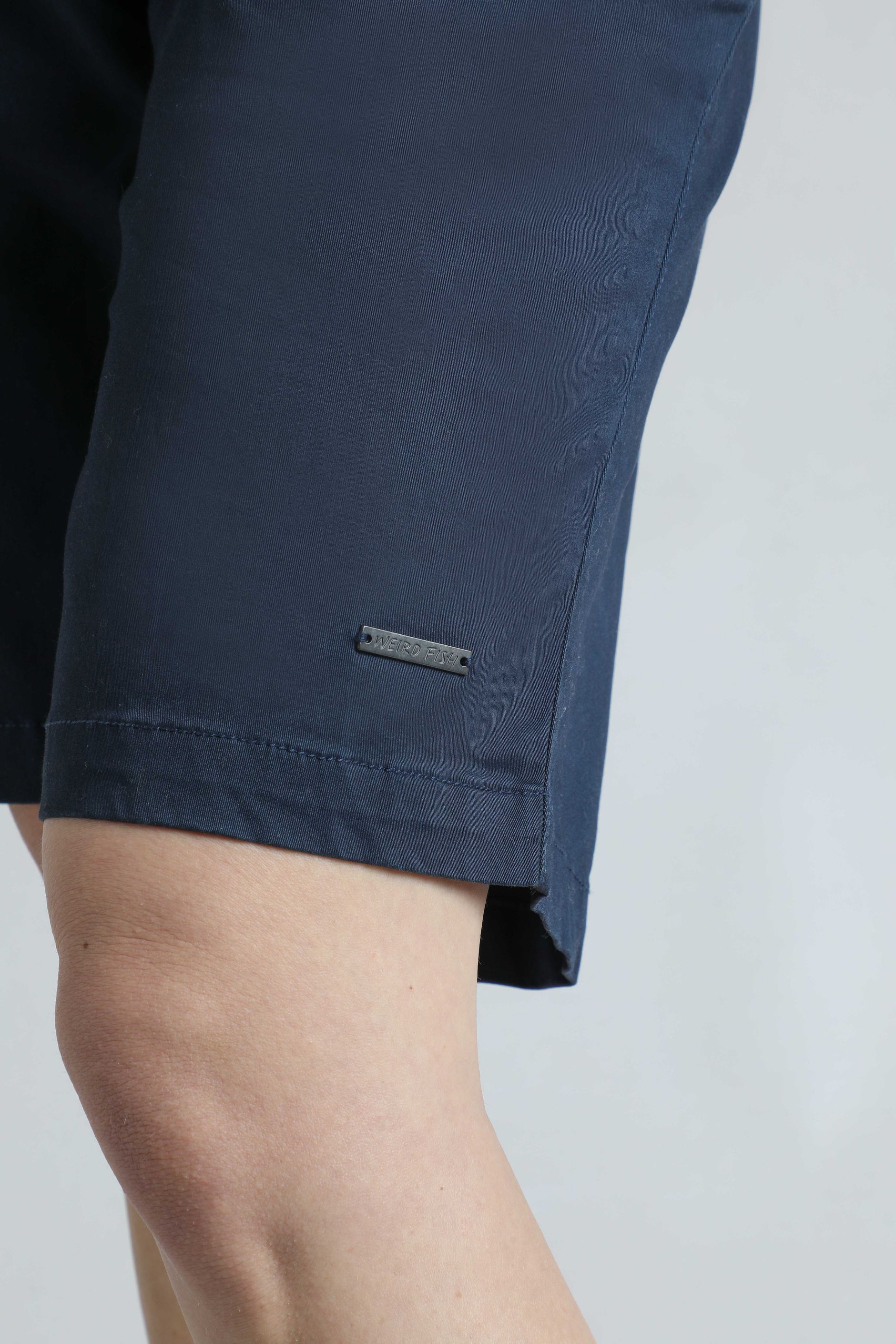 Womens Longline Chino Shorts Navy Iris main image 0