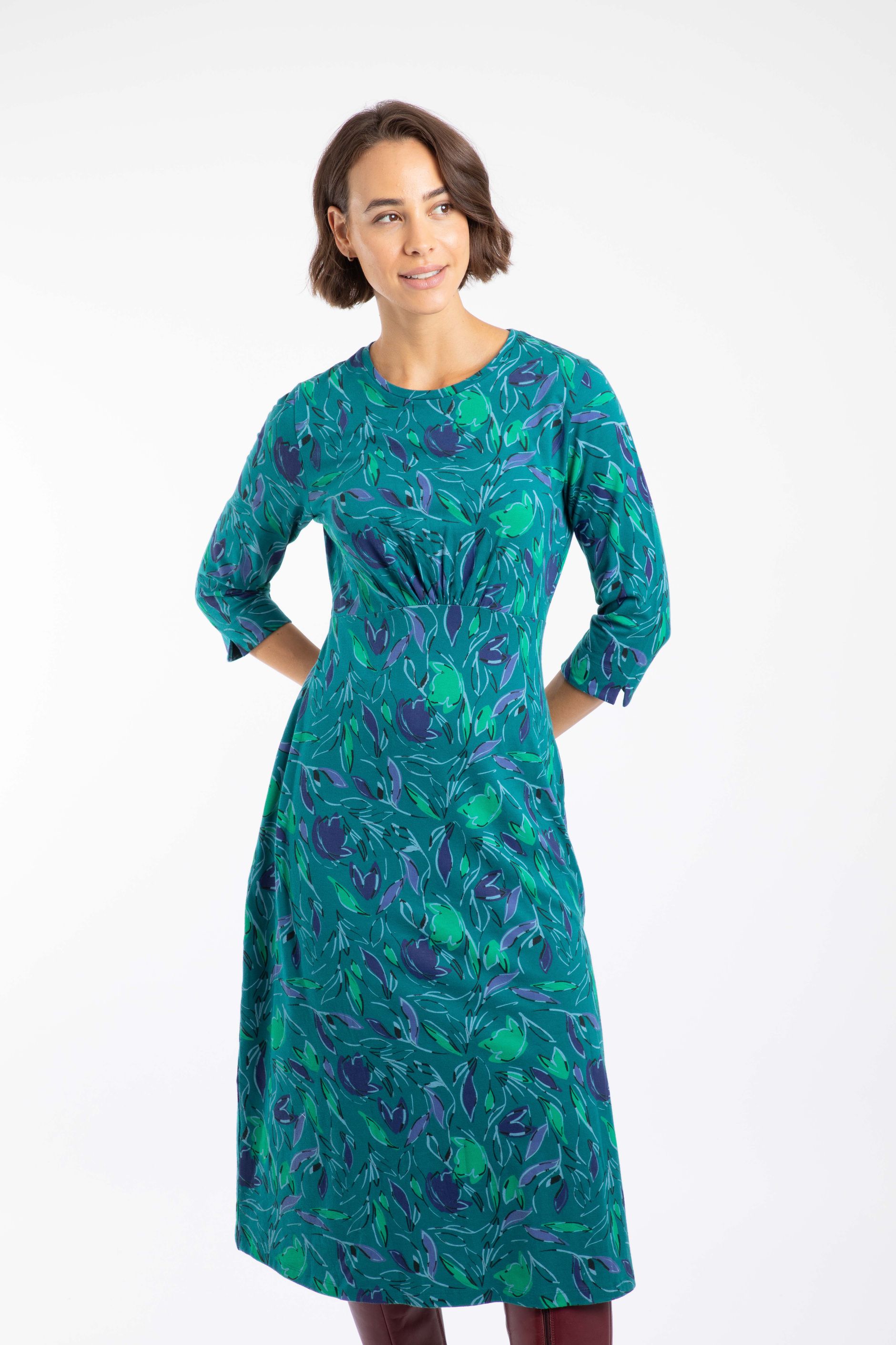 The Daisy Organic Cotton Dress - LEAF main image 0
