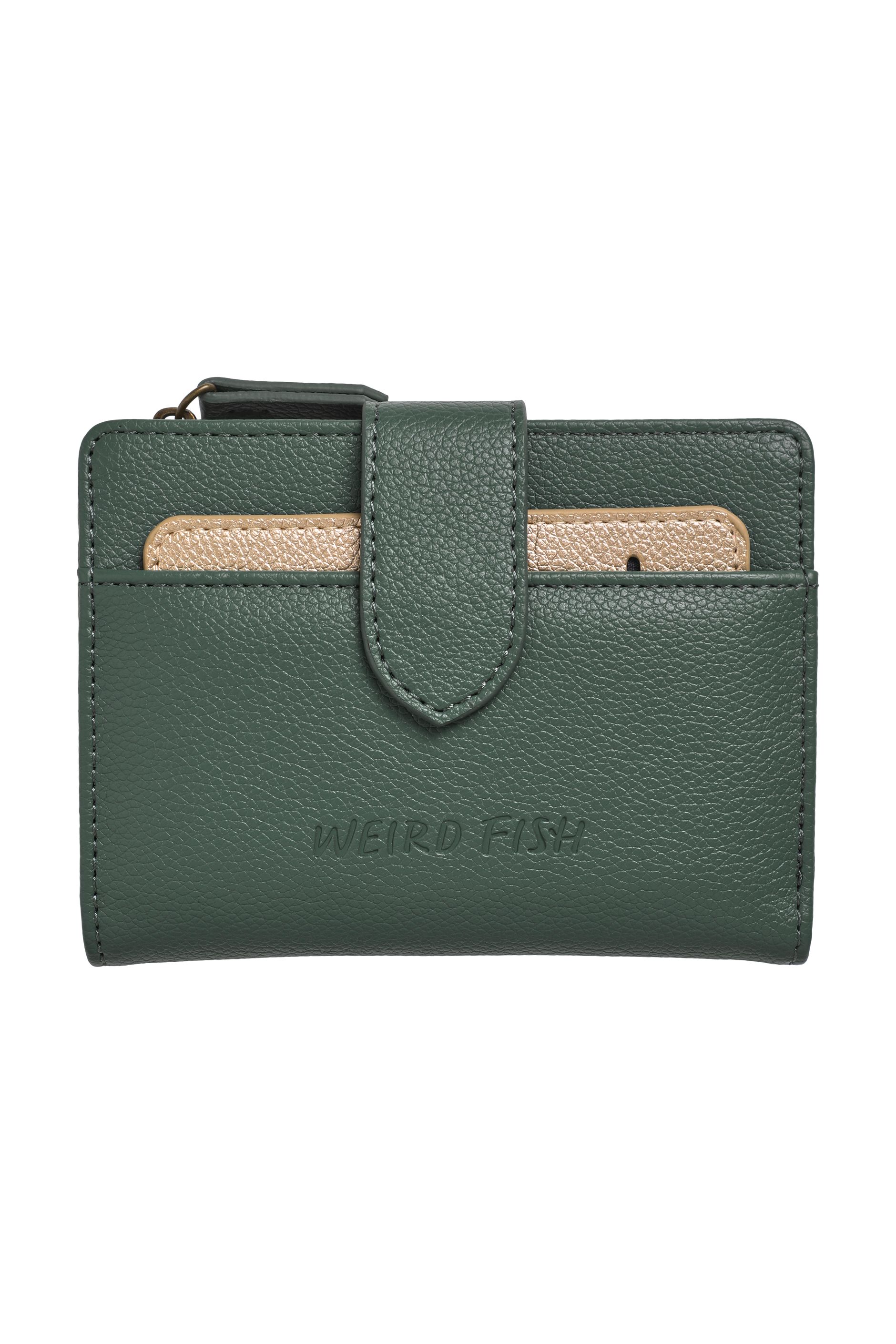 Tabytha Plain Coin Purse Army Green | Weird Fish